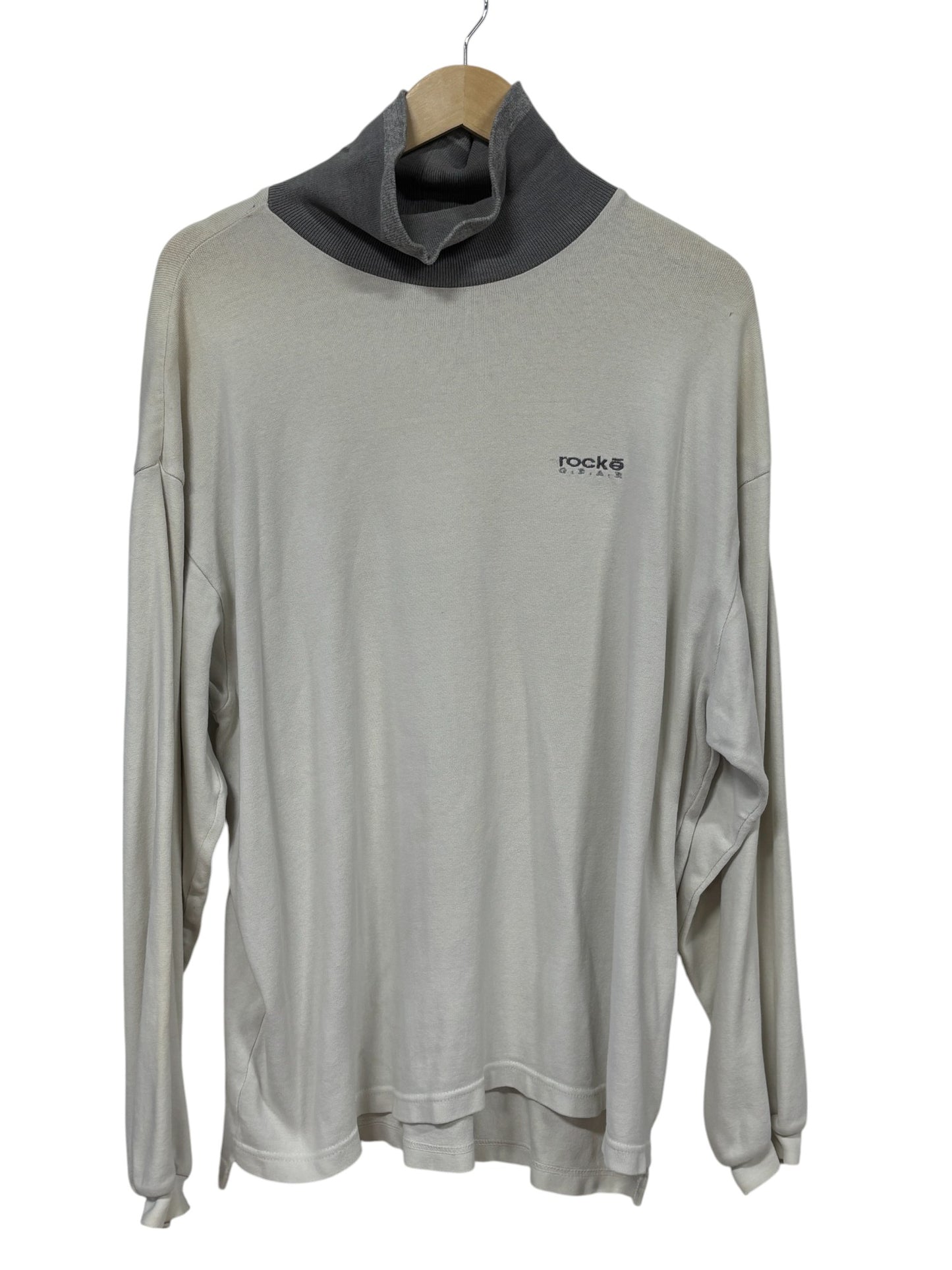 Vintage 90's Rocke Gear Mock Neck Long Sleeve Shirt Size XL