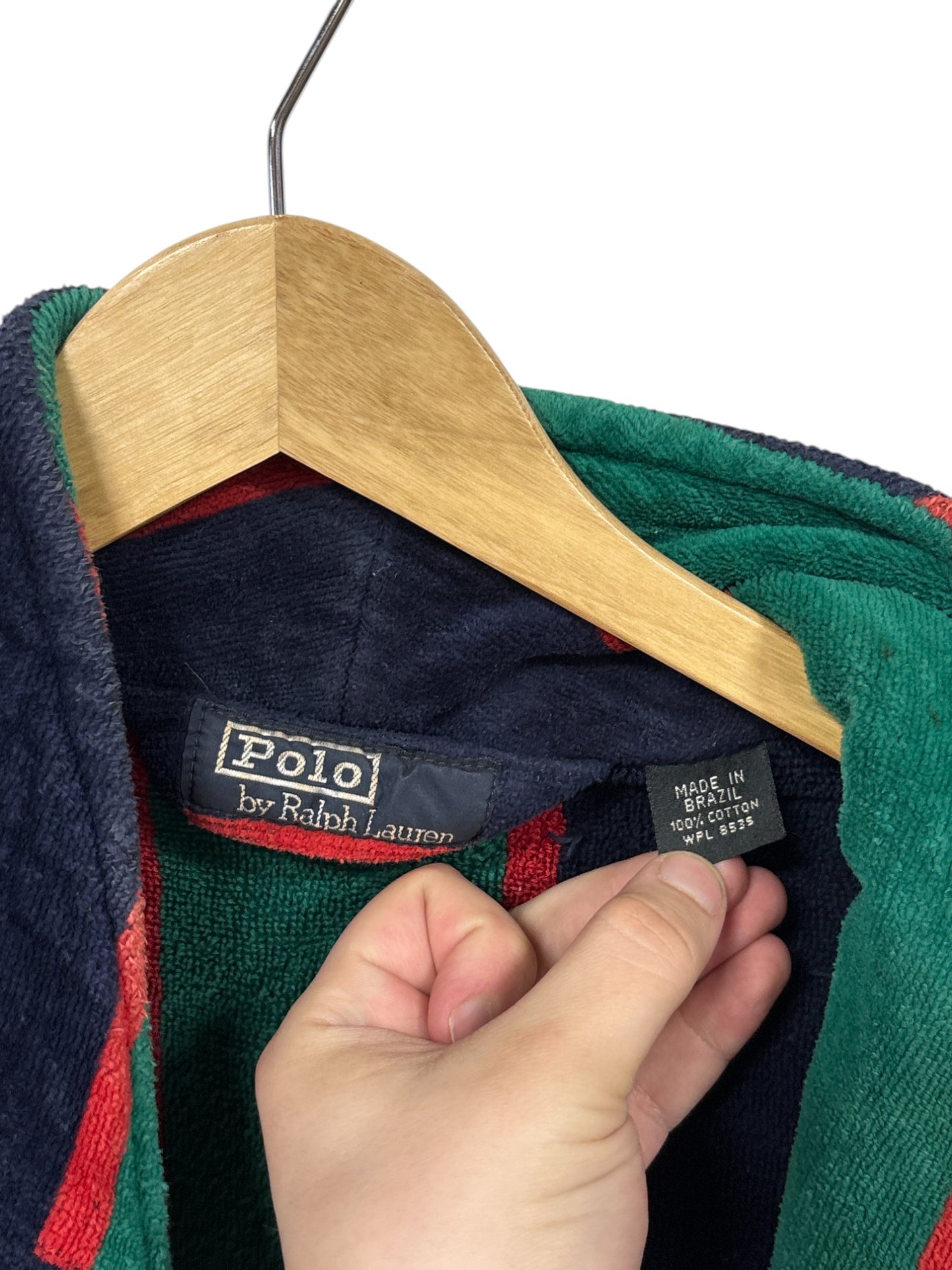Vintage Polo Ralph Lauren Striped Bath Robe Size Large