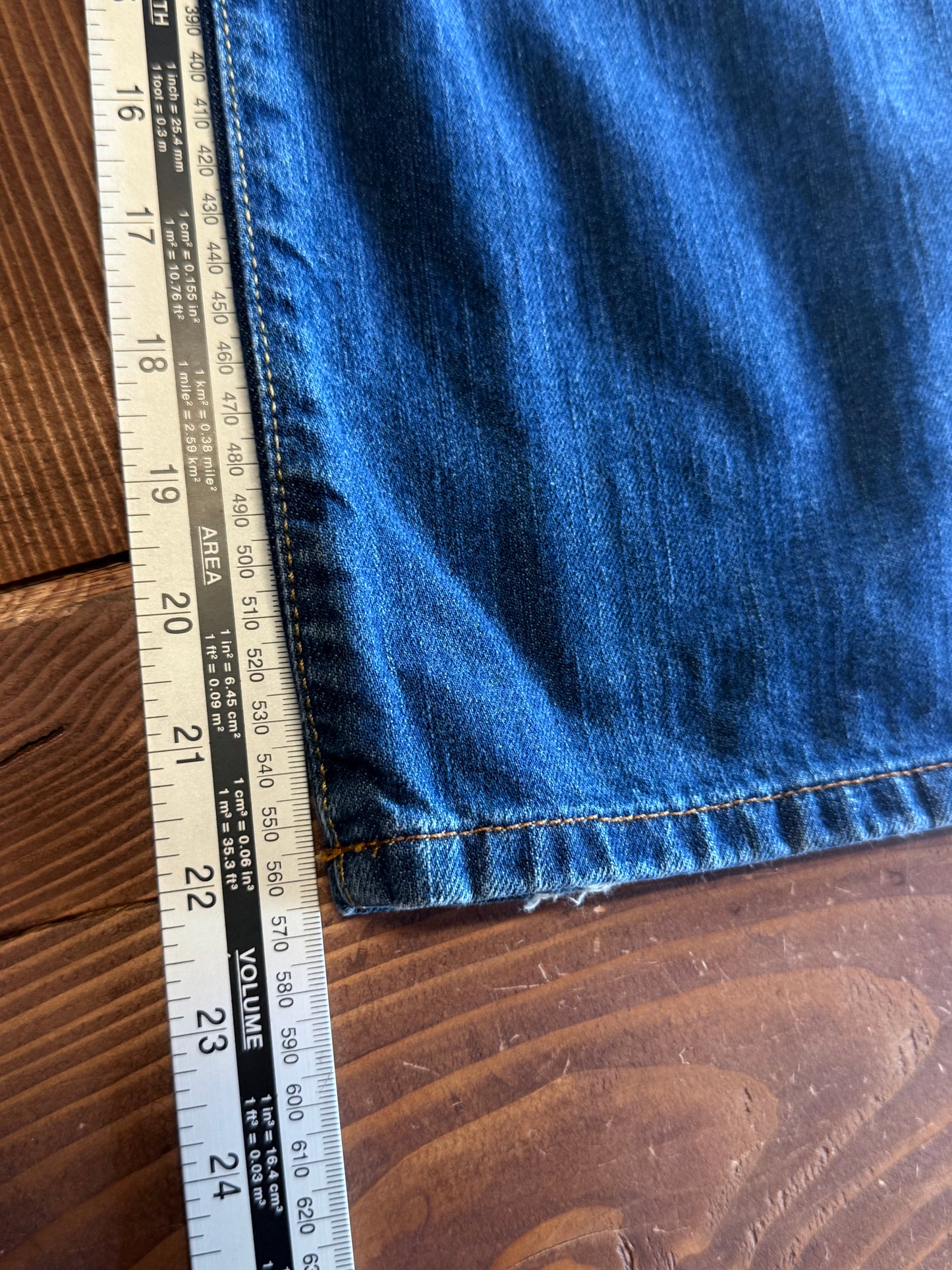 Lucky Brand Dungarees Easy Rider Crop Jeans Size 33x22