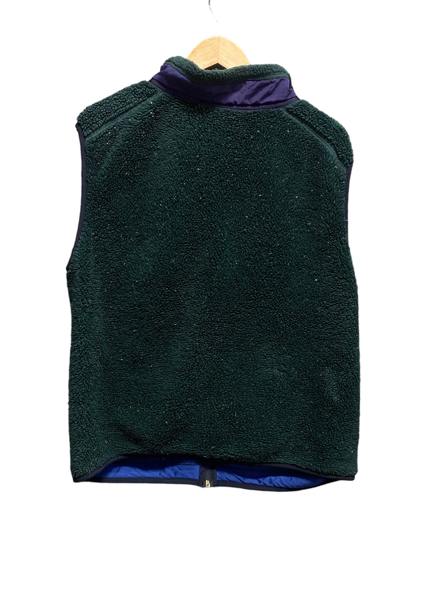 Vintage 90's Patagonia Green Fleece PEF Vest Made in USA Size XL