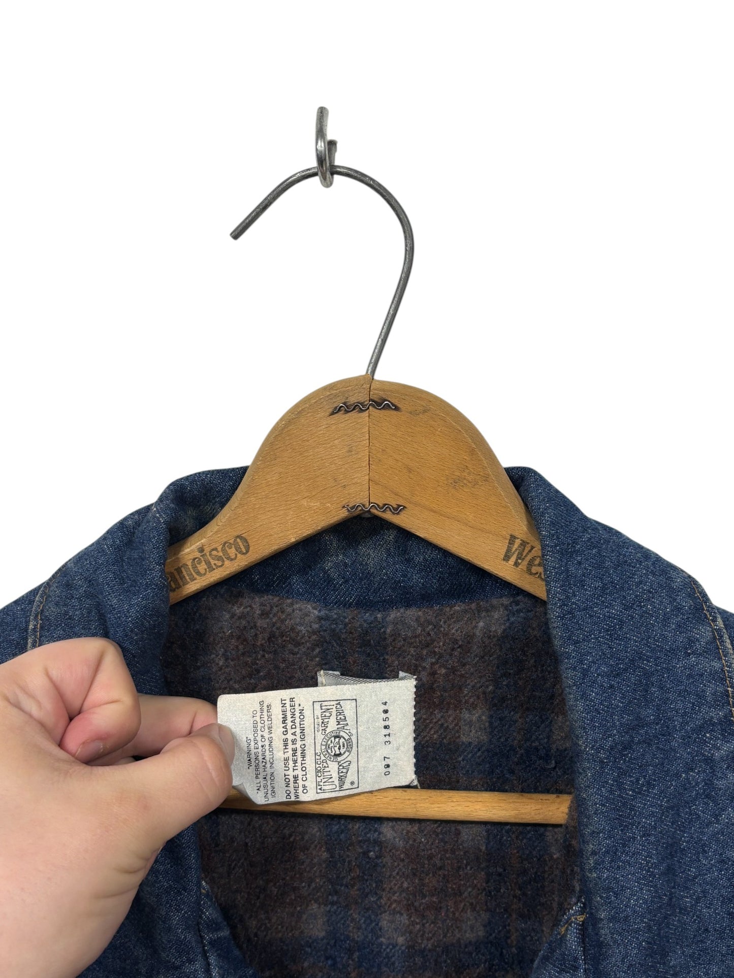 Vintage 90's JB1998 Carhartt Blanket Lined Denim Trucker Jacket Size XL Tall