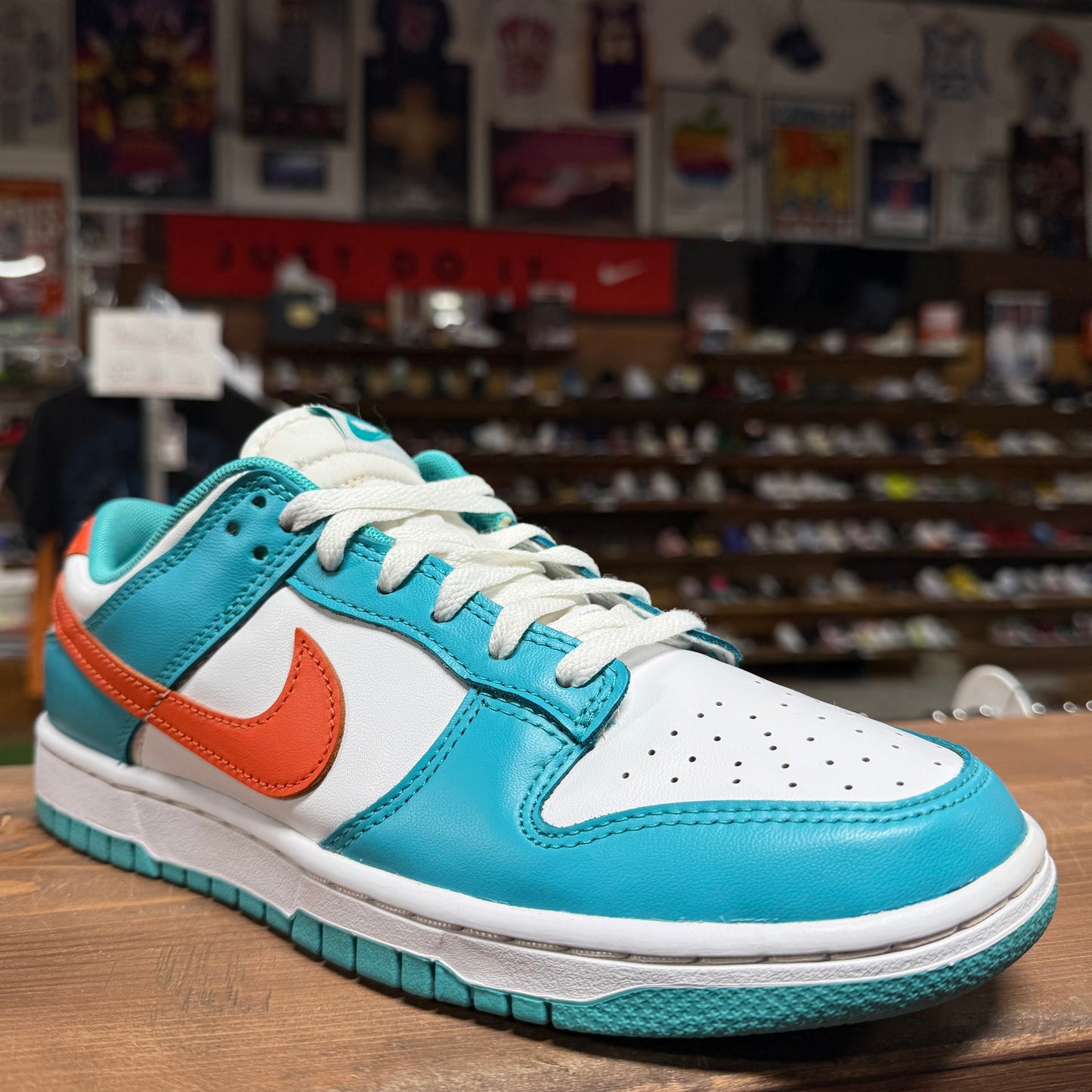 Nike Dunk Low 'Miami Dolphins' Size 8