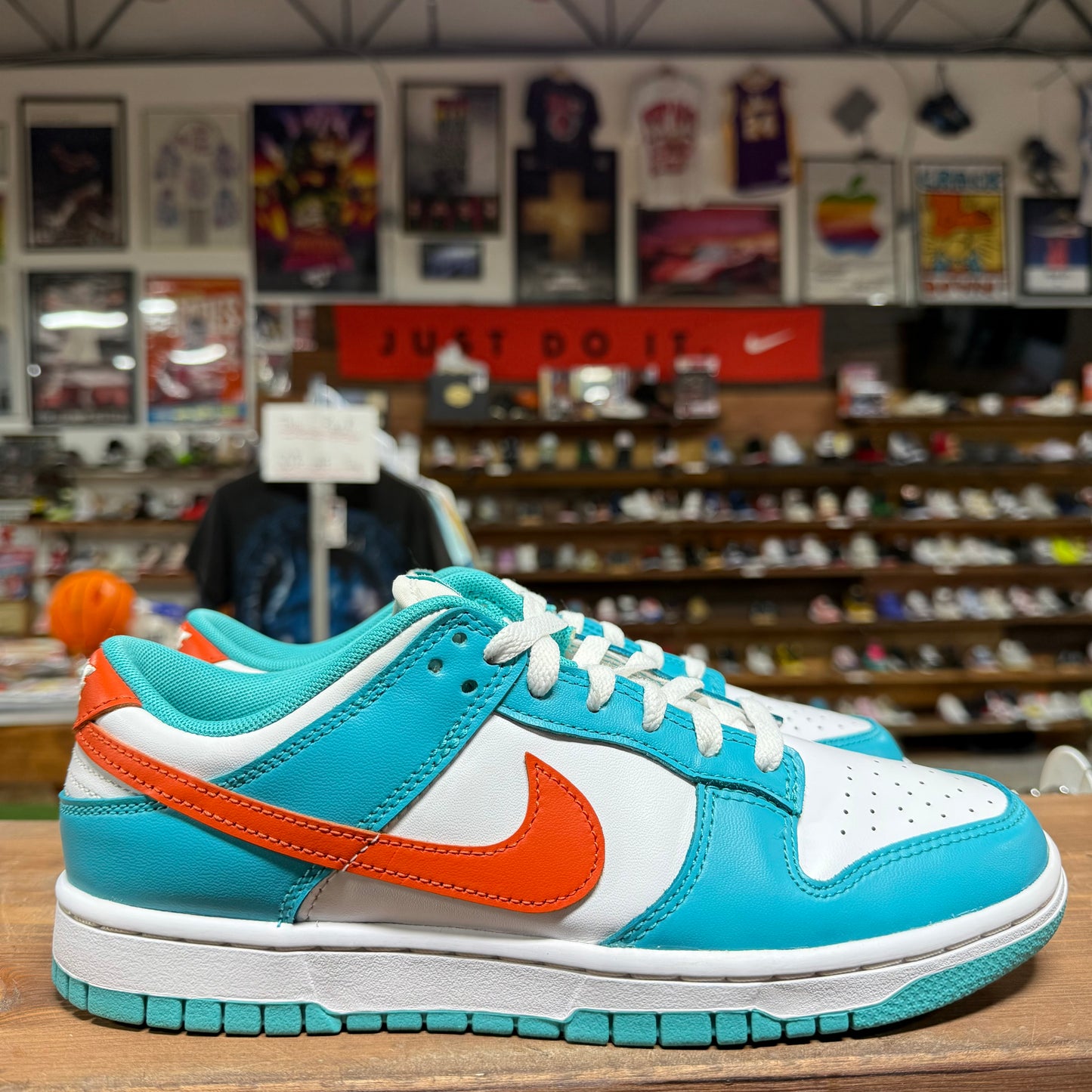 Nike Dunk Low 'Miami Dolphins' Size 8