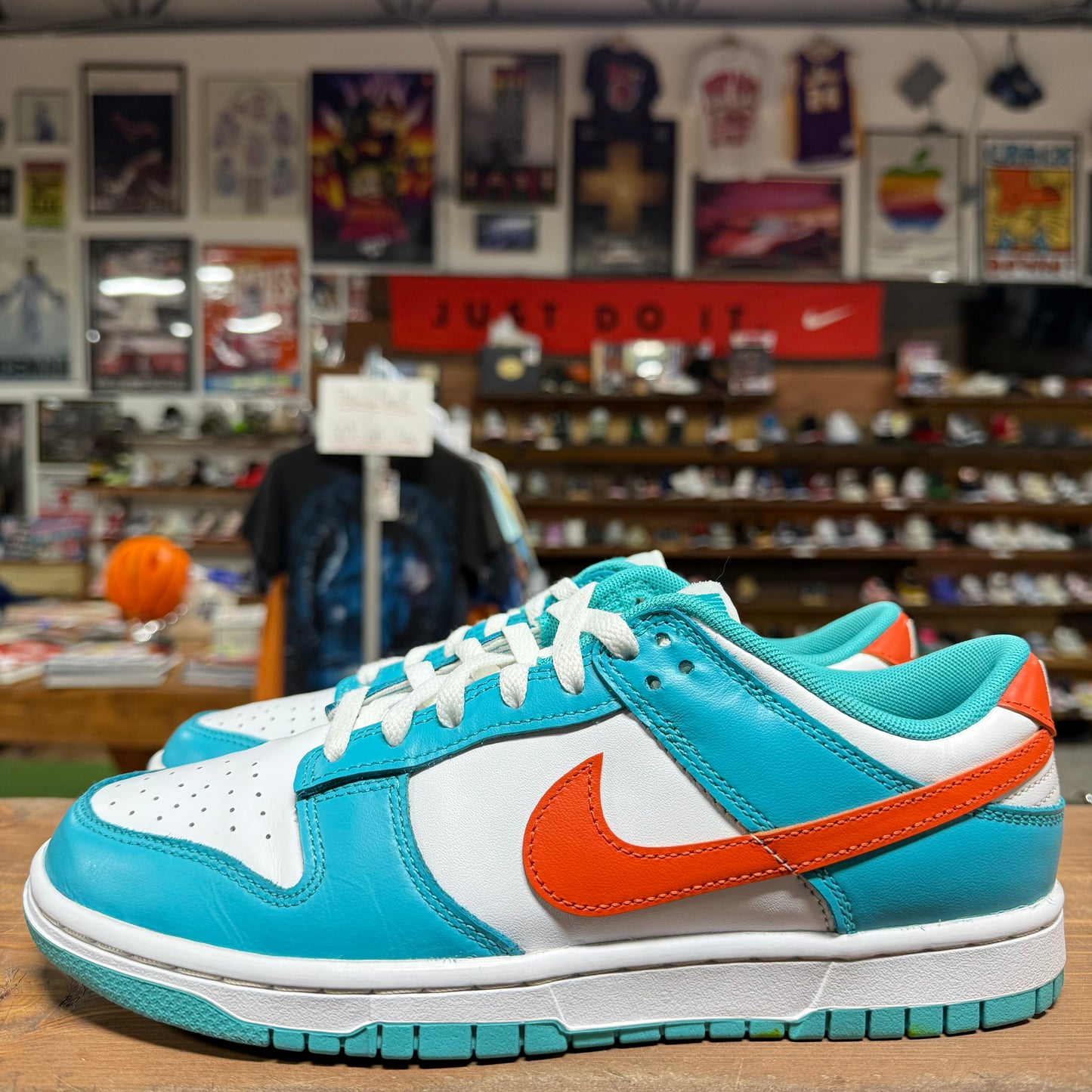 Nike Dunk Low 'Miami Dolphins' Size 8