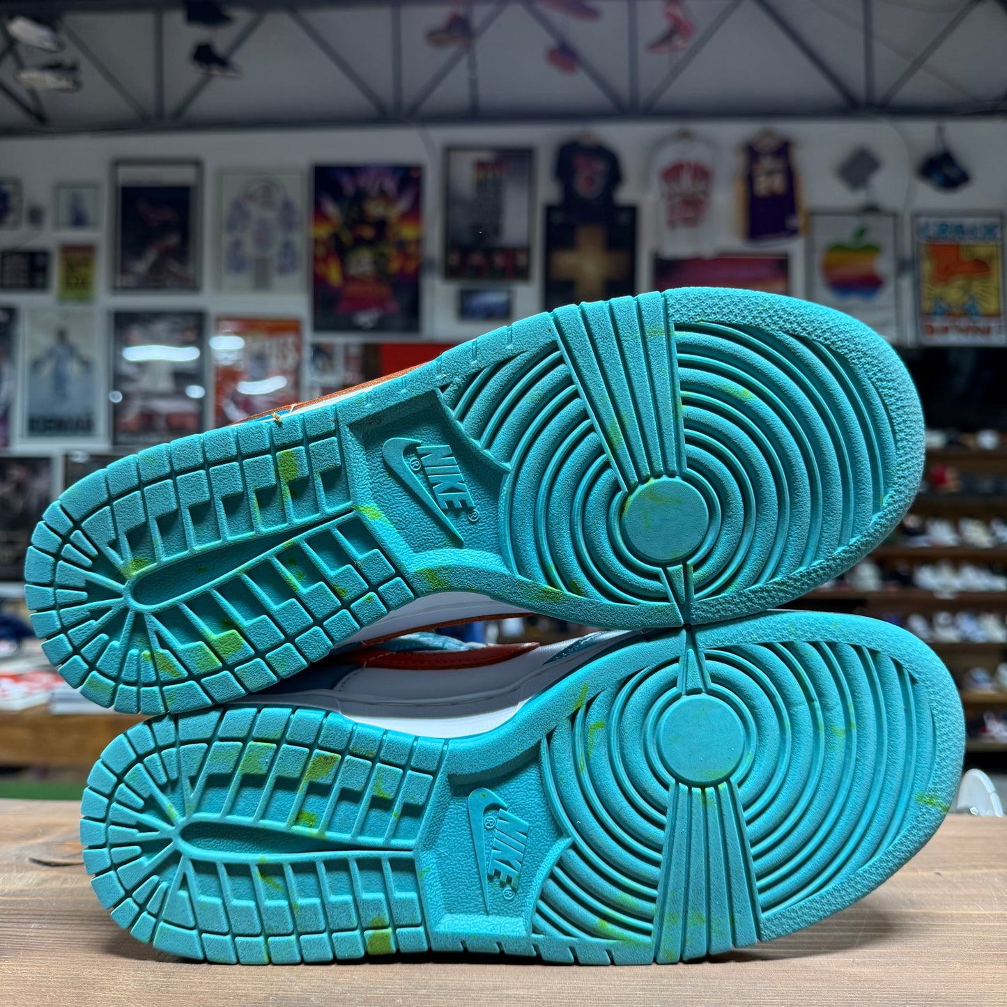 Nike Dunk Low 'Miami Dolphins' Size 8