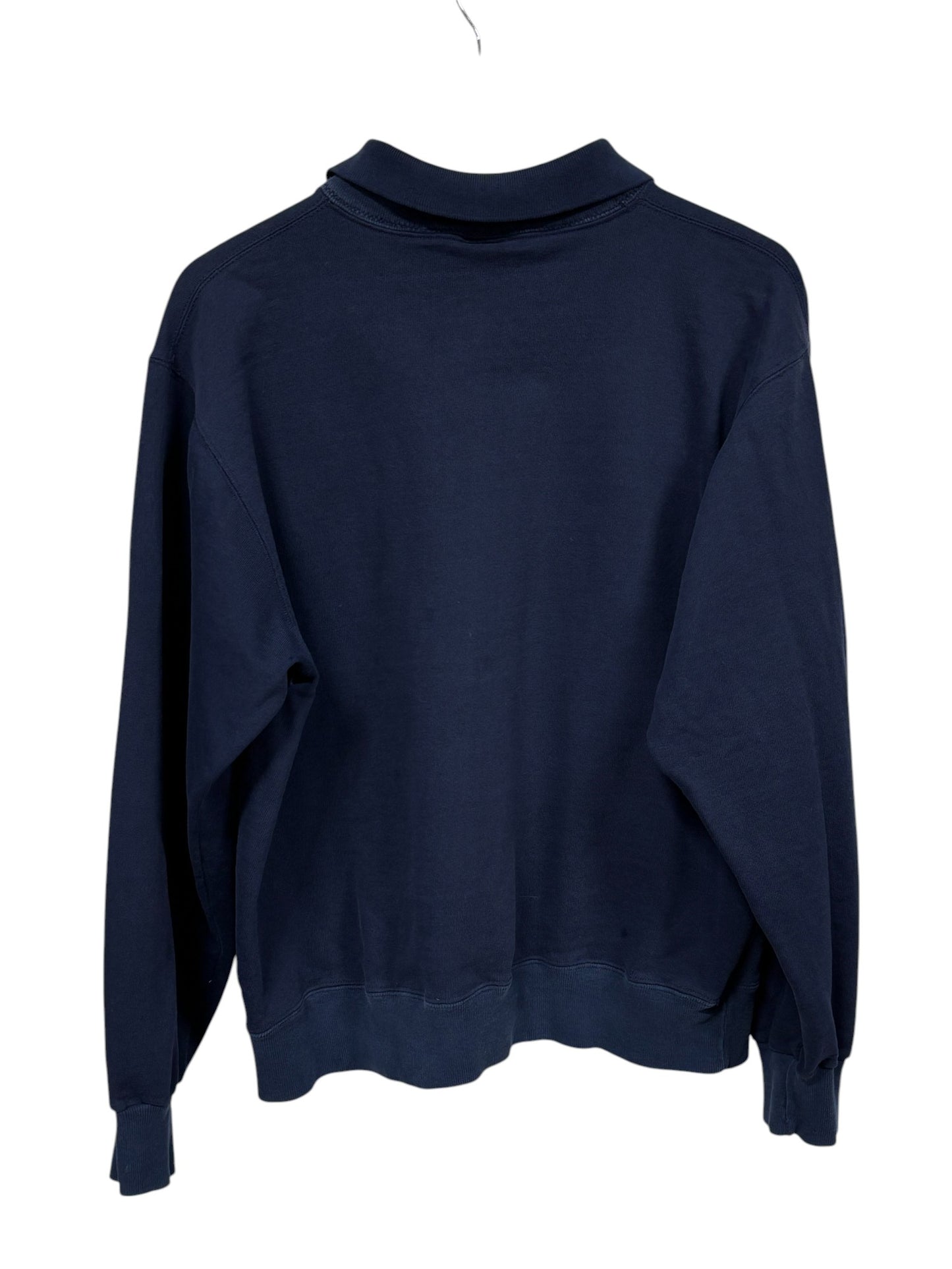 Vintage 90's Champion Made in USA Collared Navy Blue Sweater Size Large