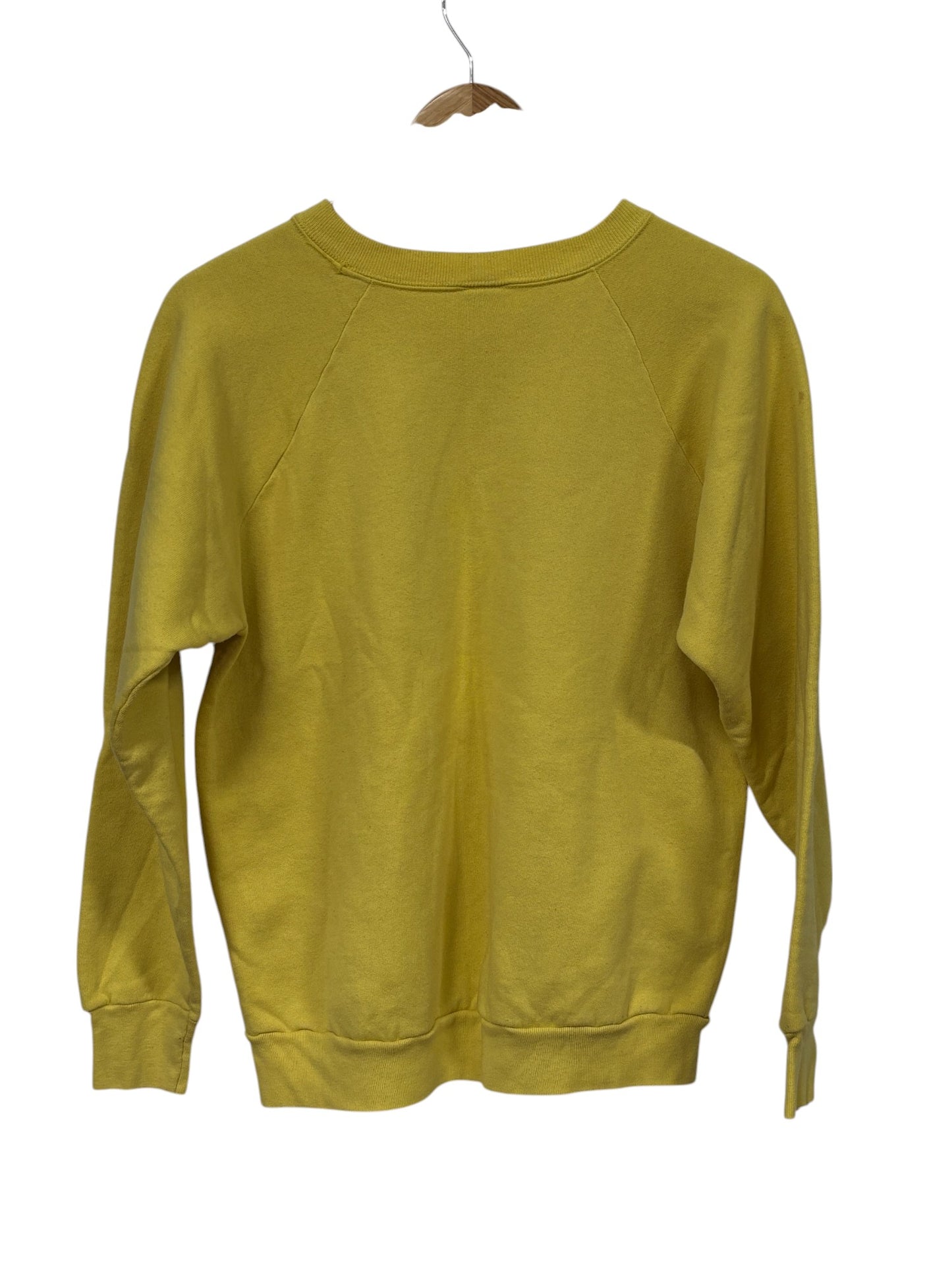 Vintage 90's New York Taxi Yellow Crewneck Sweater Size Large