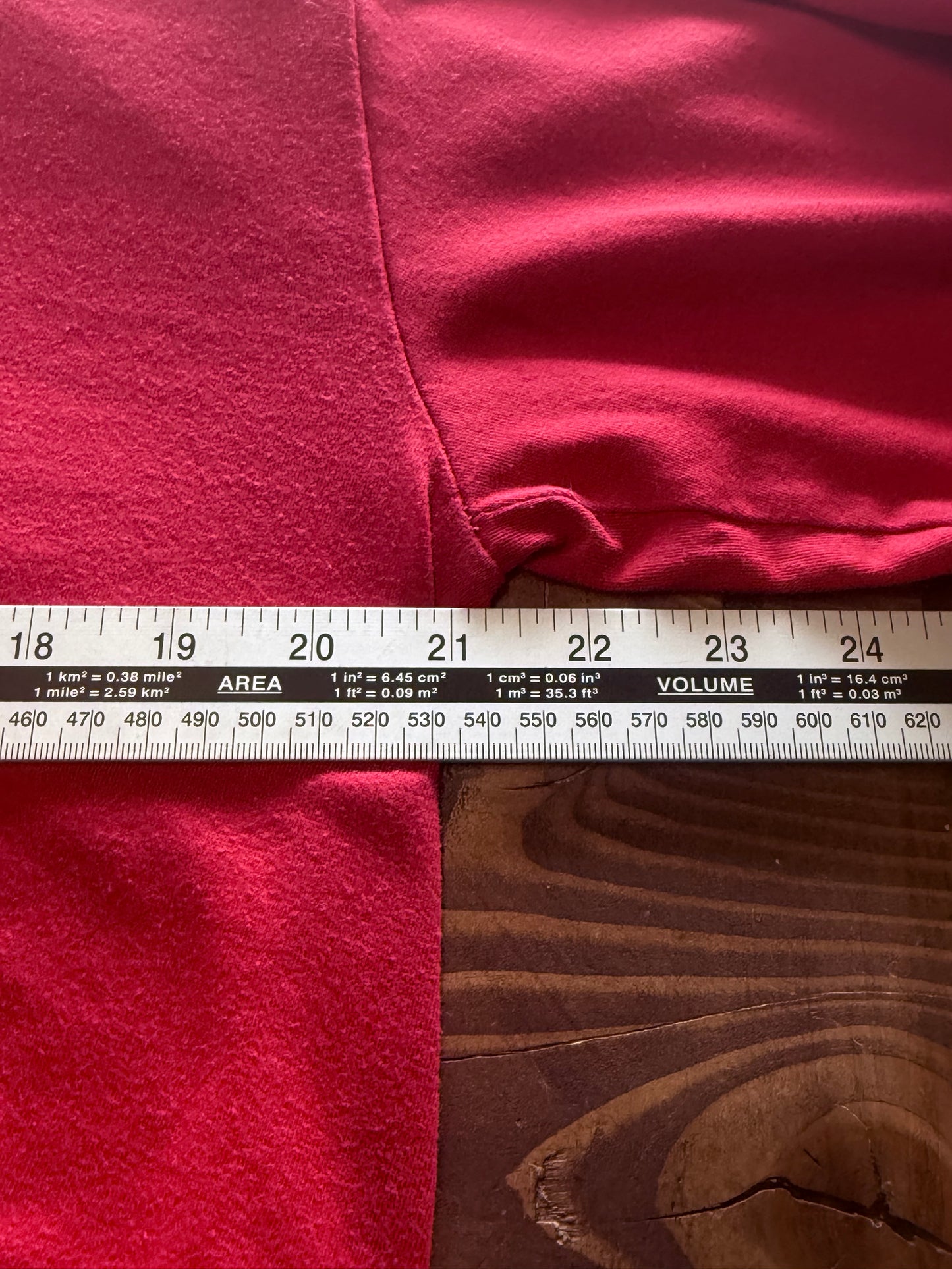 Vintage Red Blank Long Sleeve Shirt Size XL