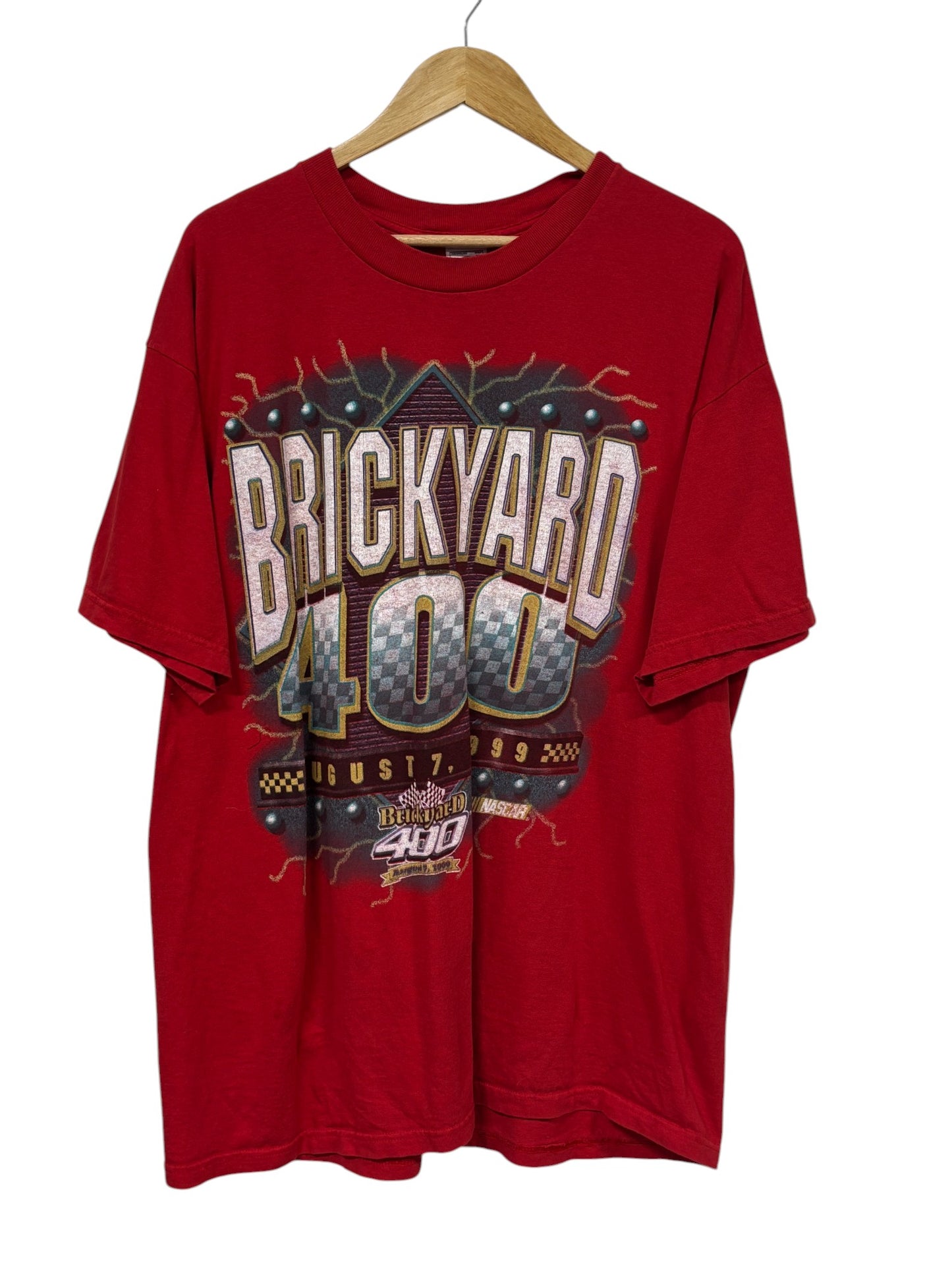 Vintage 1999 Brickyard 400 NASCAR Racing Graphic Tee Size XL