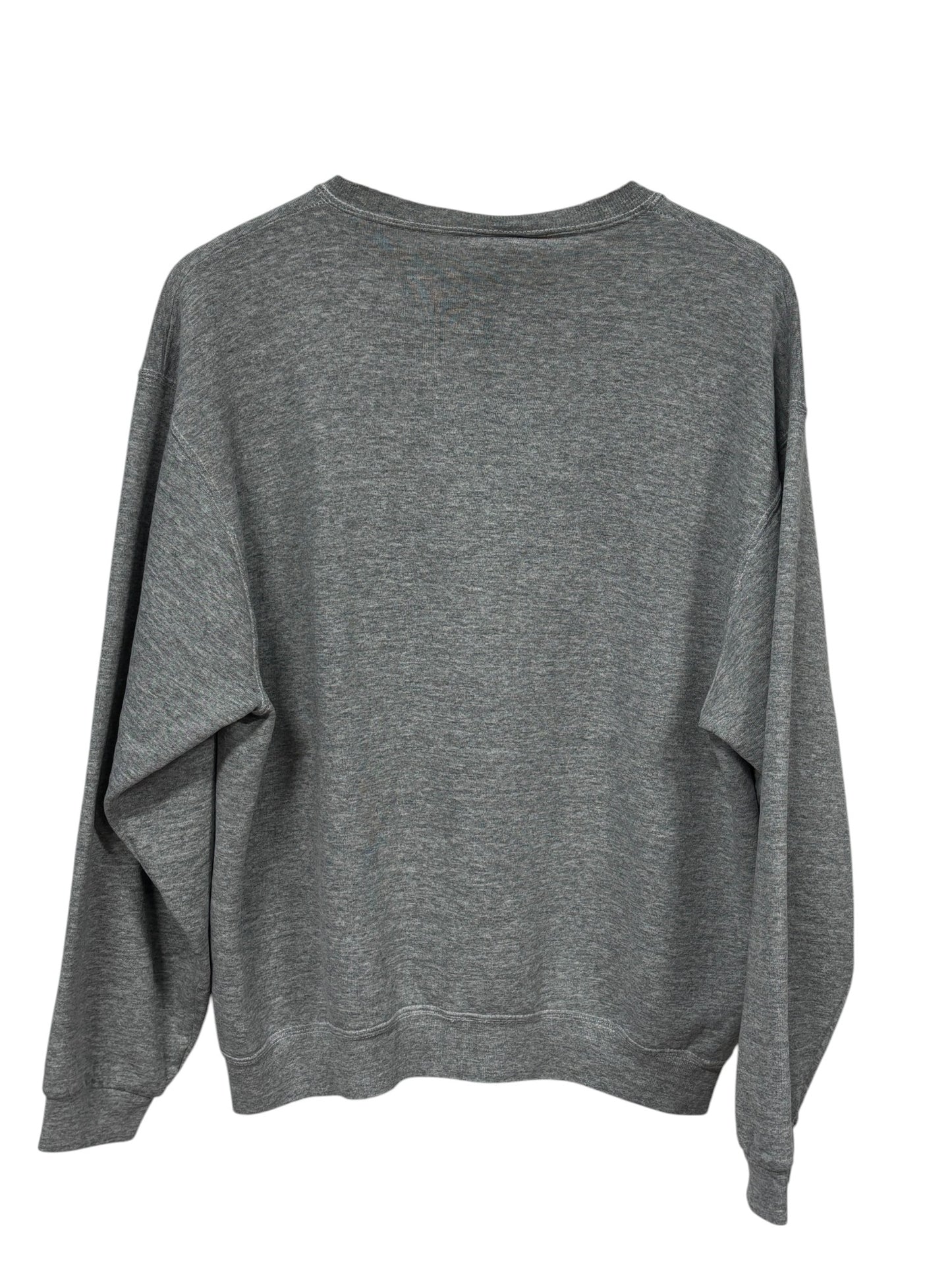 Vintage 90's Fruit of the Loom Heavyweight Blank Grey Sweater Size Large