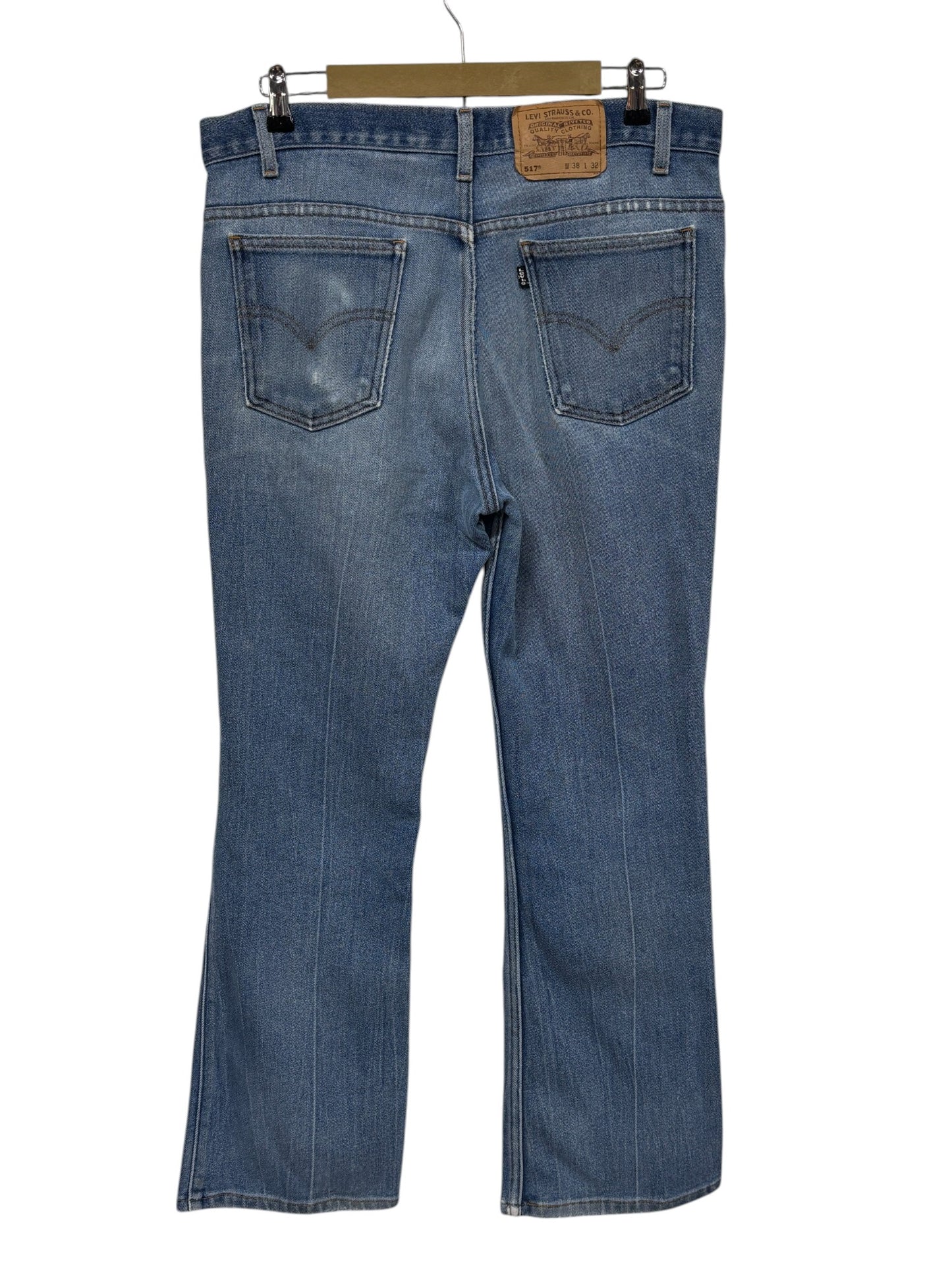 Vintage Levi's 517 Black Tab Denim Jeans Size 36x29