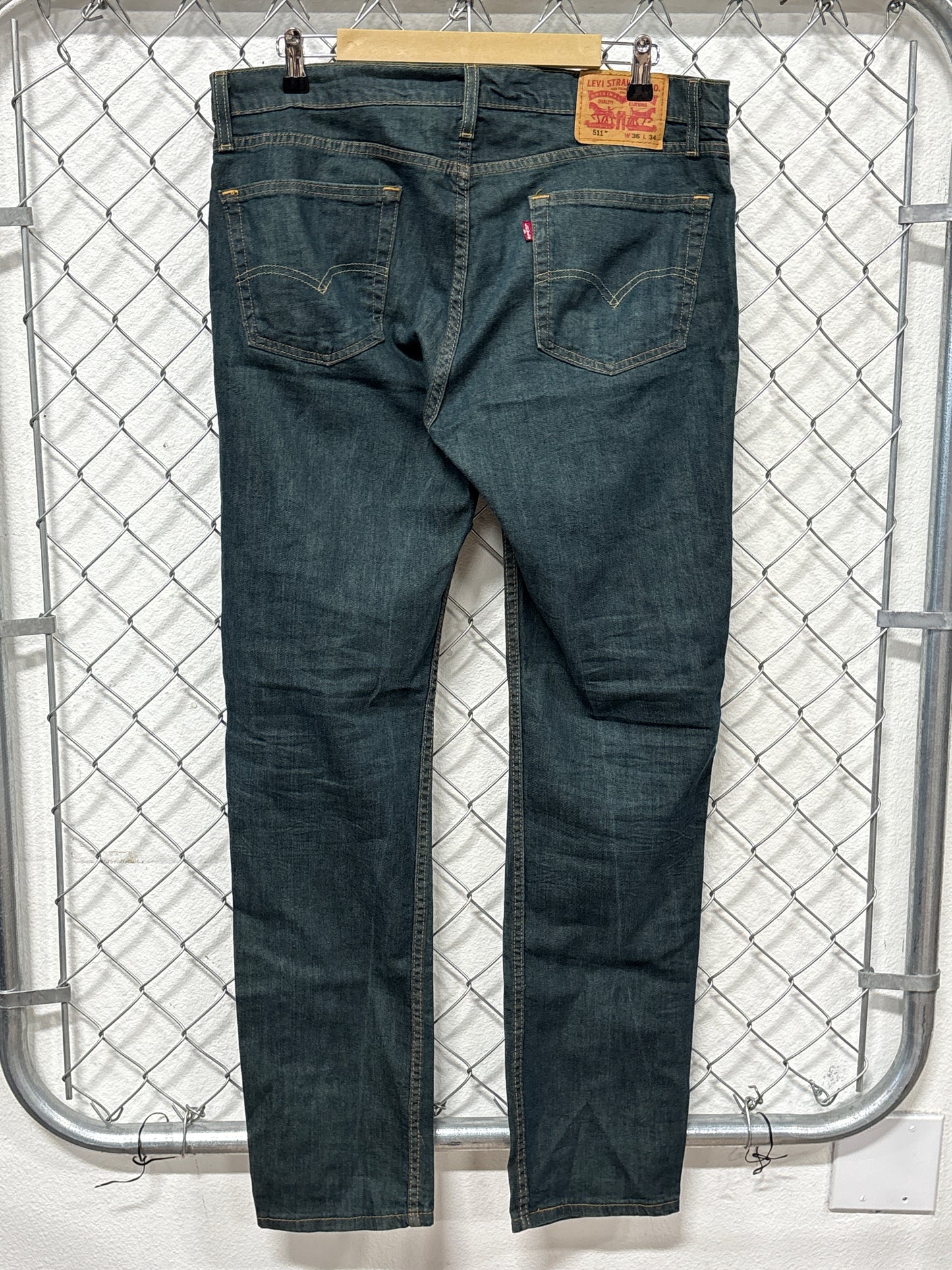 Levi's 511 Slim Fit Denim Jeans Size 36x34