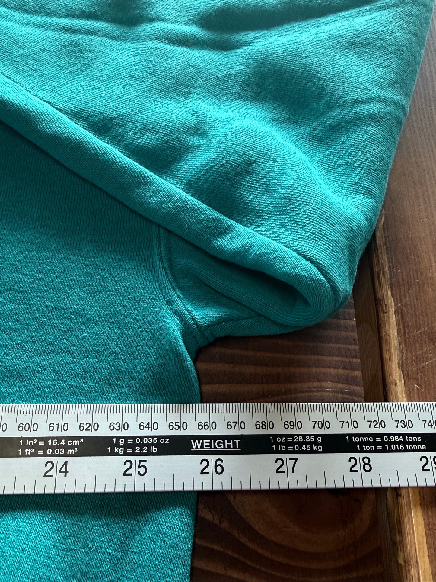 Vintage 90's Russell Athletic Teal Blue Blank Crewneck Sweater Size XXL
