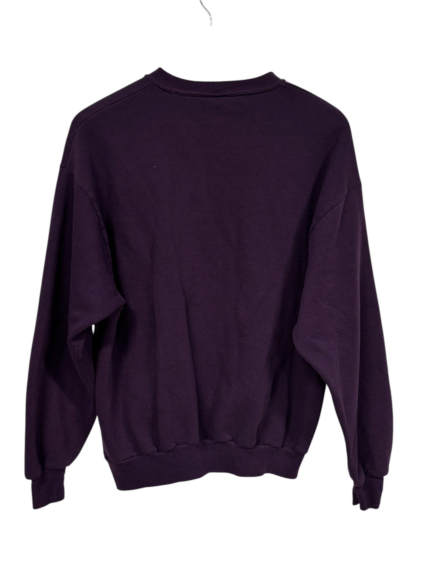 Vintage 90's Purple Blank Crewneck Sweater Size Medium