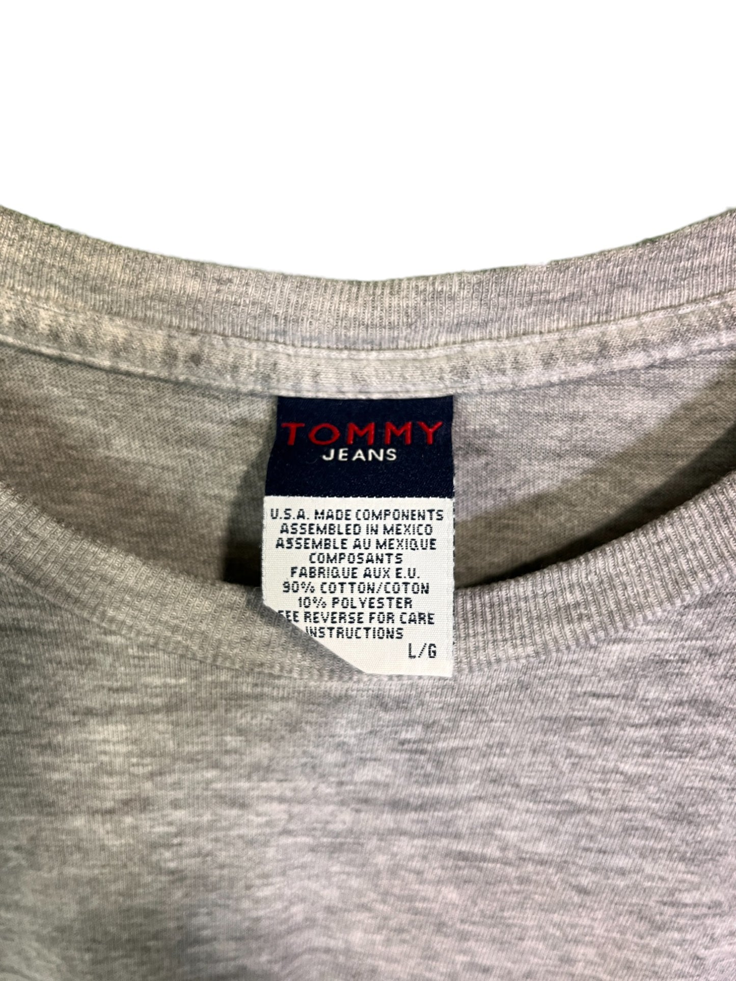 Vintage 90's Tommy Jeans Cursive Spellout Graphic Tee Size Large