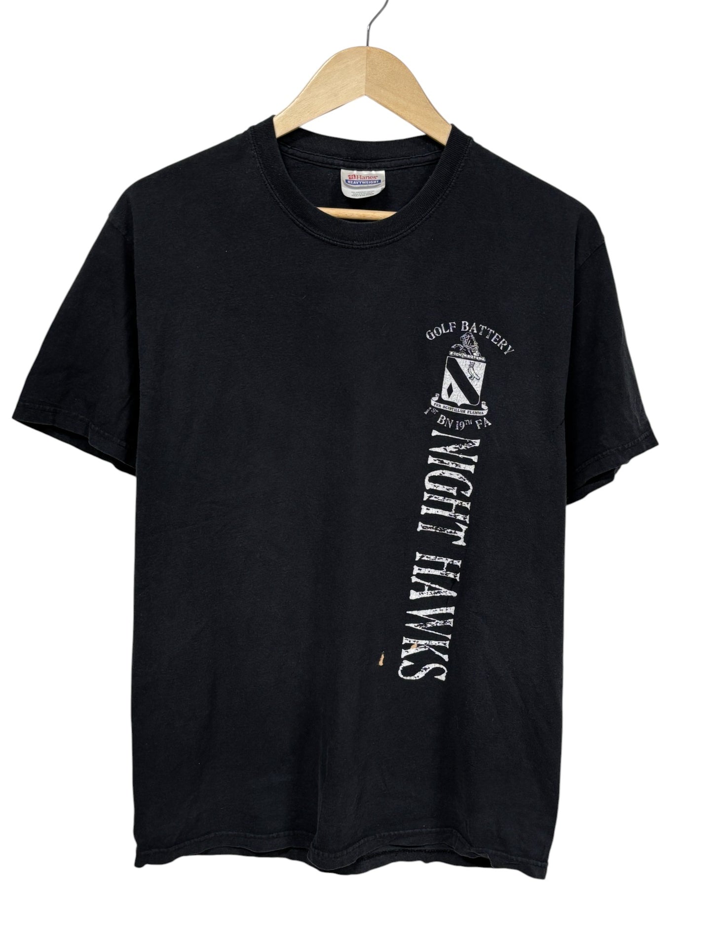 Vintage 00's Night Hawks Army Graphic Tee Size Medium