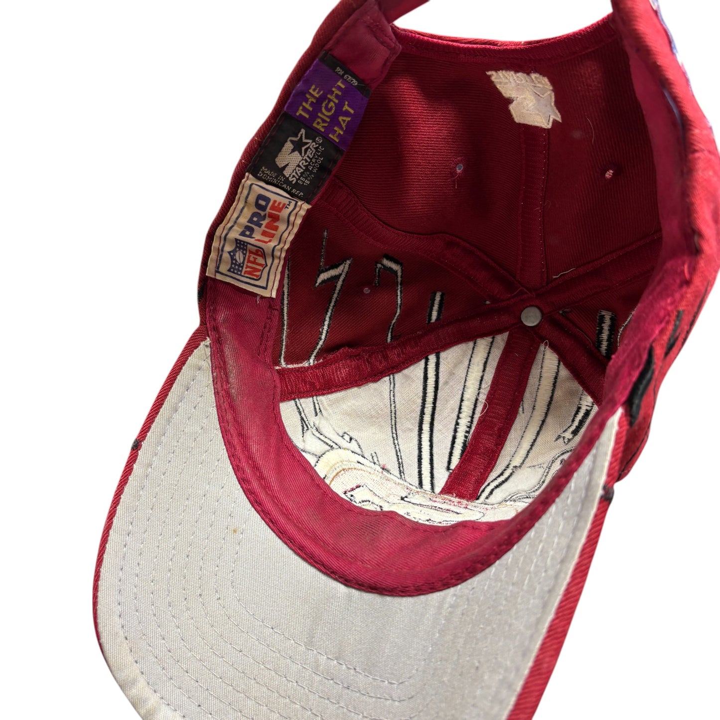 Vintage 90's Starter San Francisco 49'ers Shockwave Snapback Hat