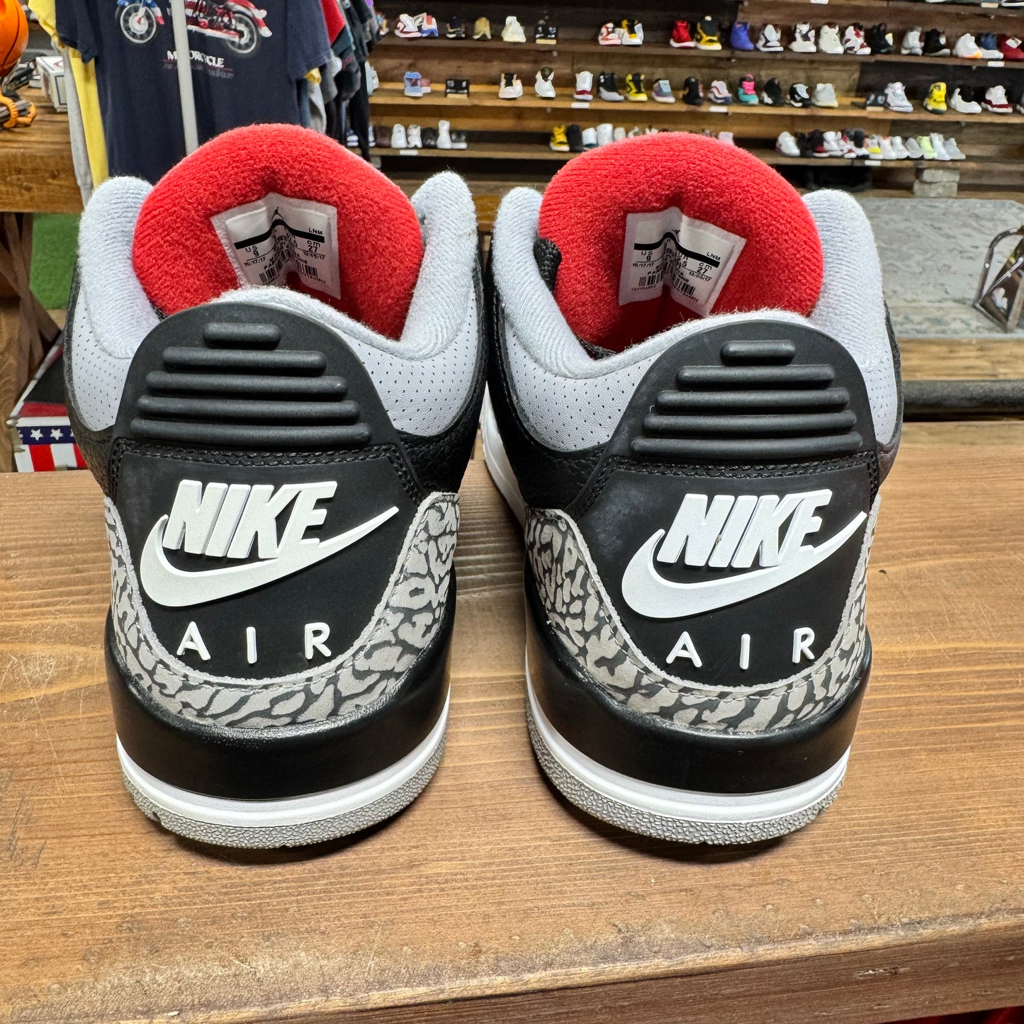Jordan 3 'Black Cement (2018)' Size 9