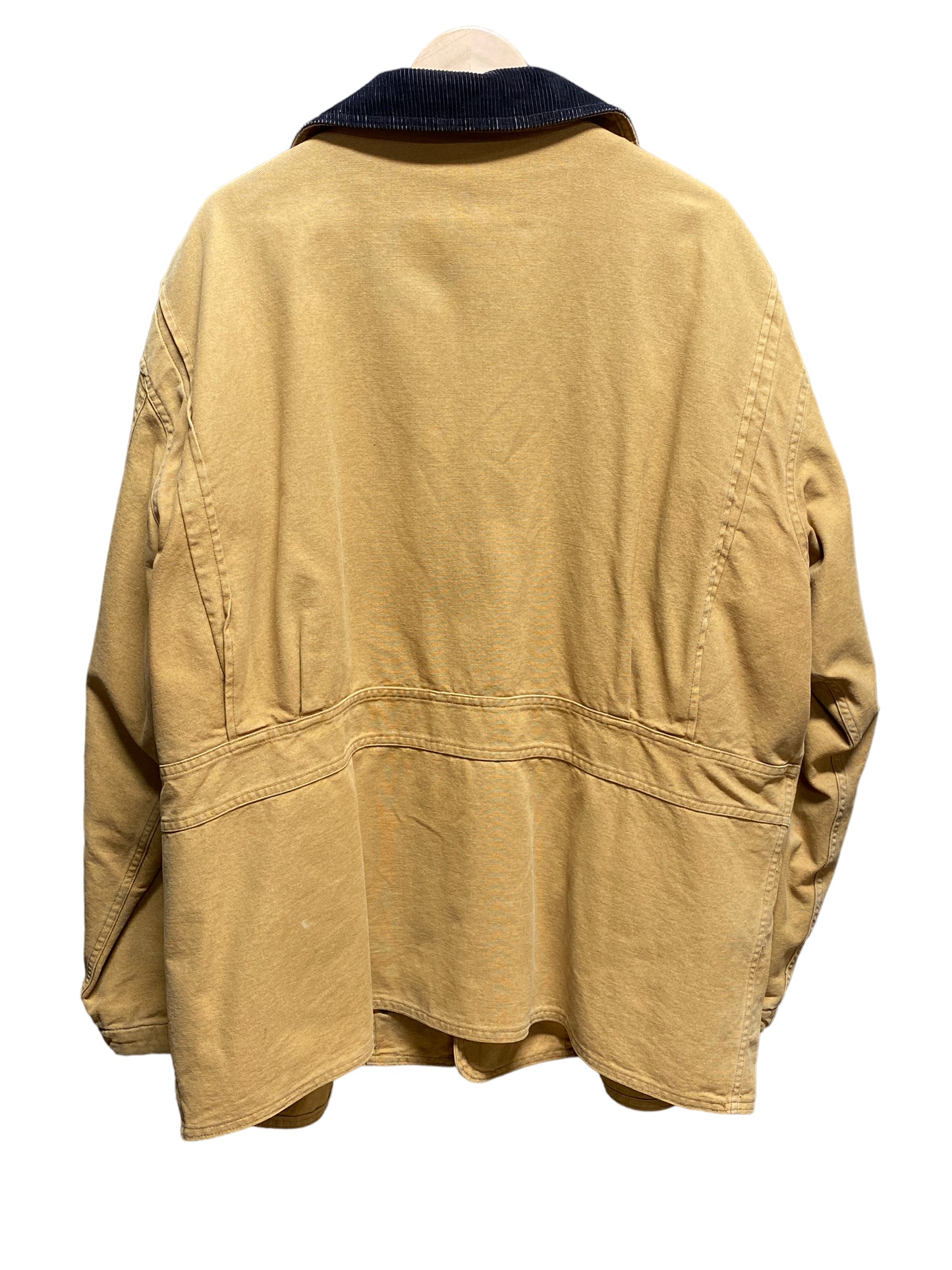 Vintage Woolrich Made in USA Light Brown Corduroy Collar Chore Jacket Size XL
