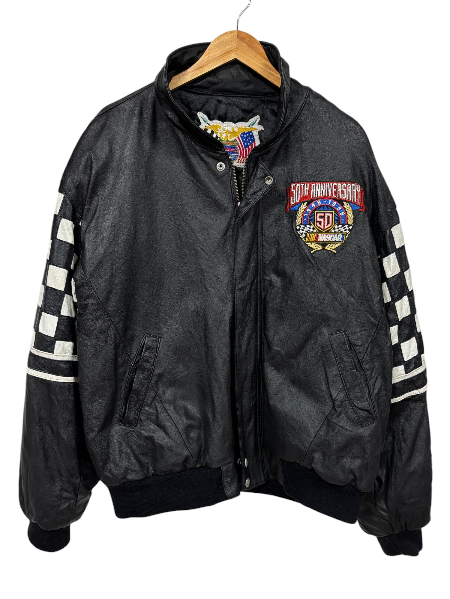 Nascar 50th anniversary leather jacket sale