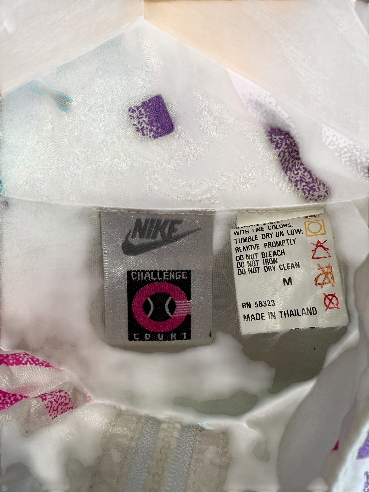 Vintage 90's Nike Challenge Court All Over Tennis Windbreaker Jacket Size Medium