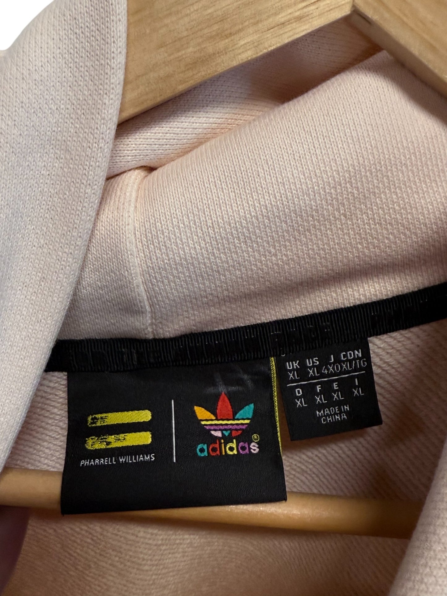 Adidas Pharrell Williams Human Race Cream Hoodie Size XL