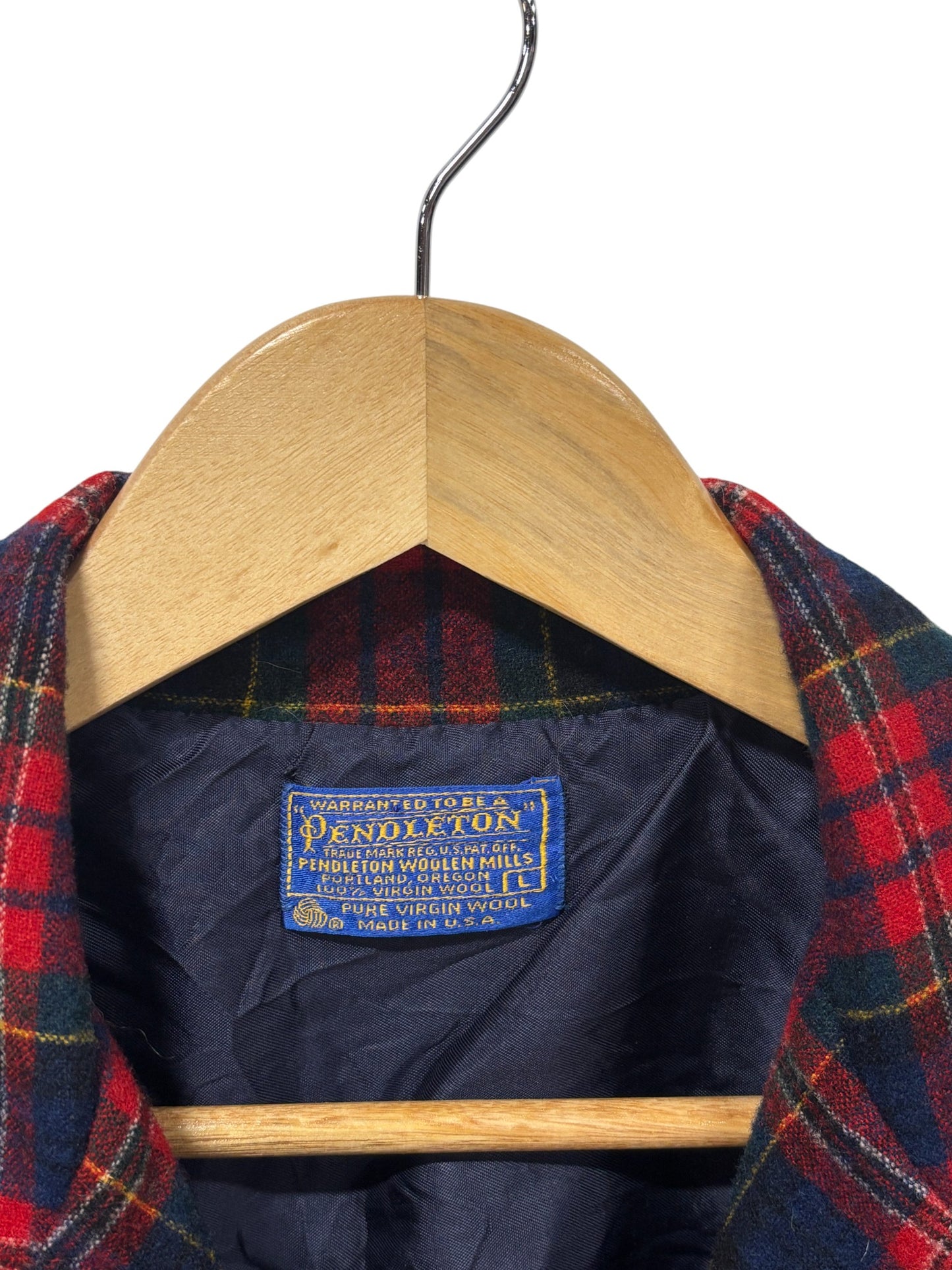 Vintage Pendleton Tartan Plaid Blazer Jacket Size Large