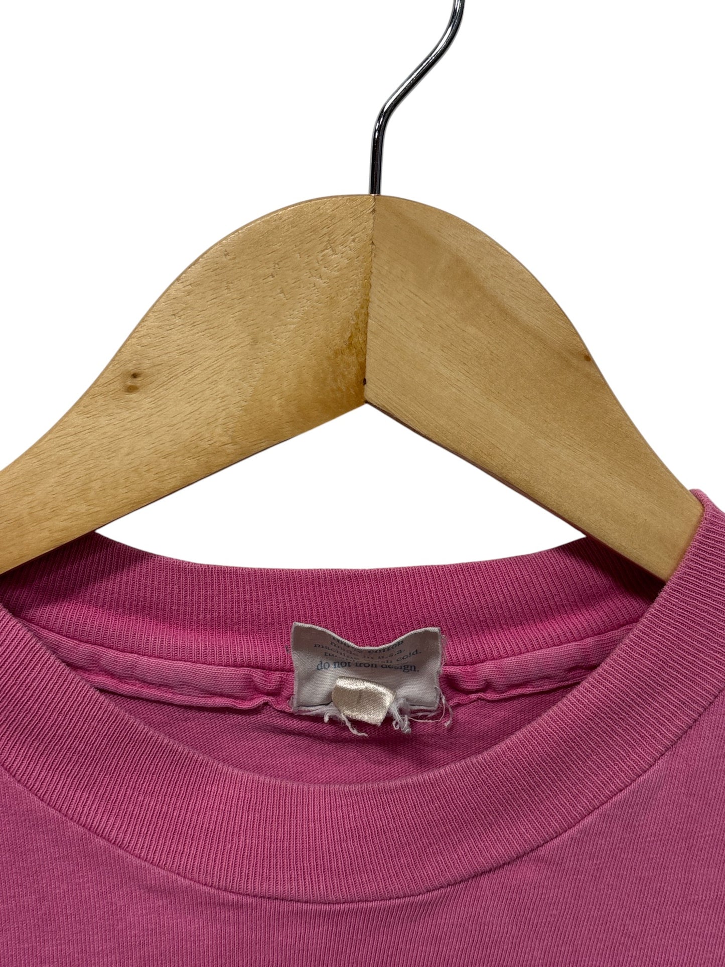 Vintage 90's Malibu Art Studio Pastel Pink Graphic Tee Size Large