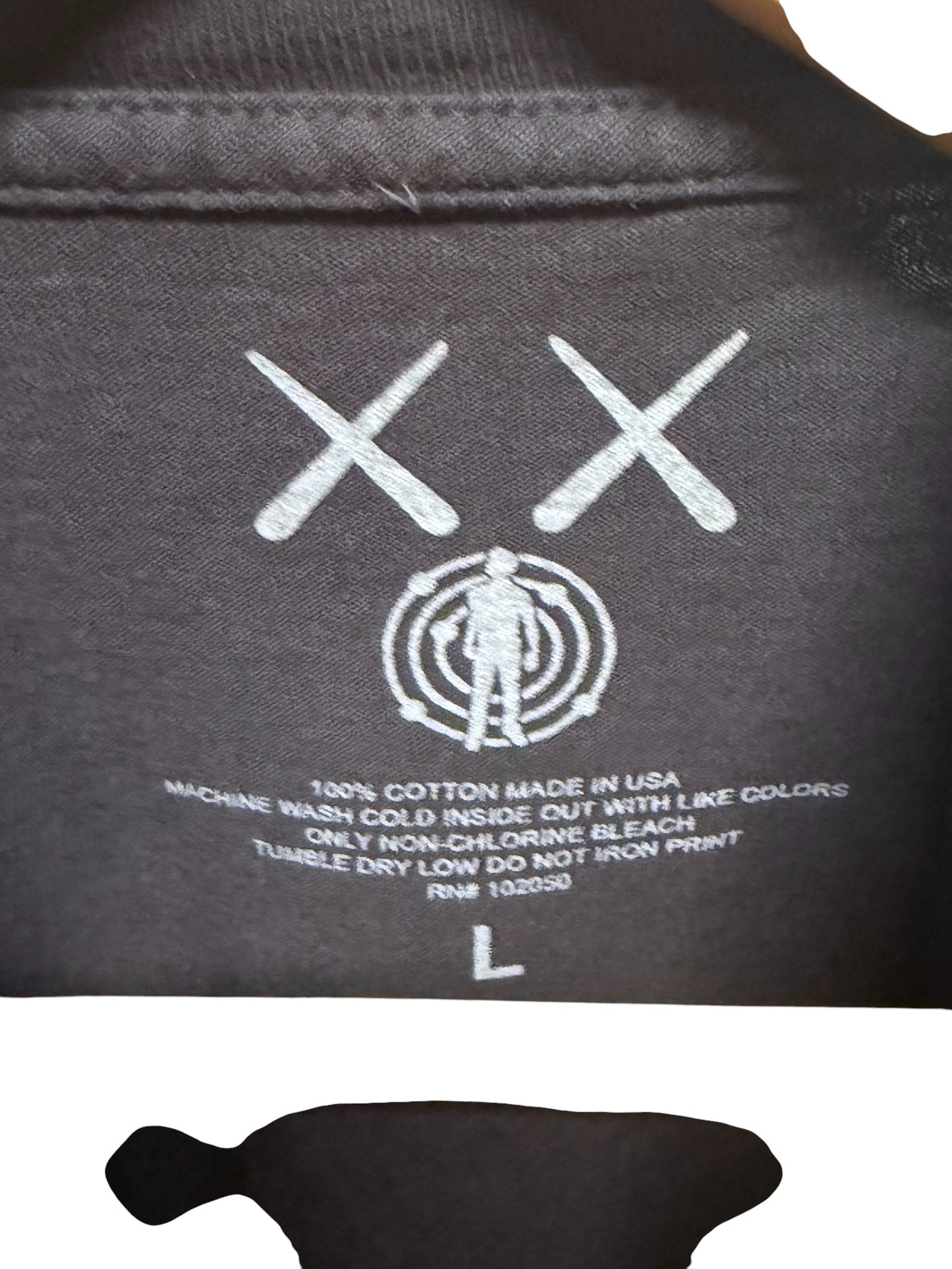 Kid Cudi KAWS Astronaut Graphic Tee Size Large