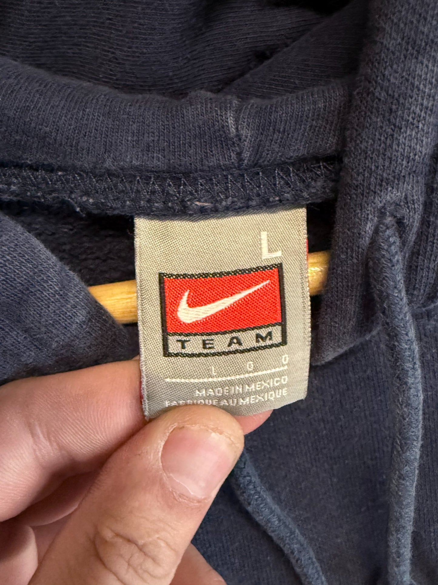 Vintage Y2K Nike Gonzaga University Swoosh Blue Hoodie Size Large