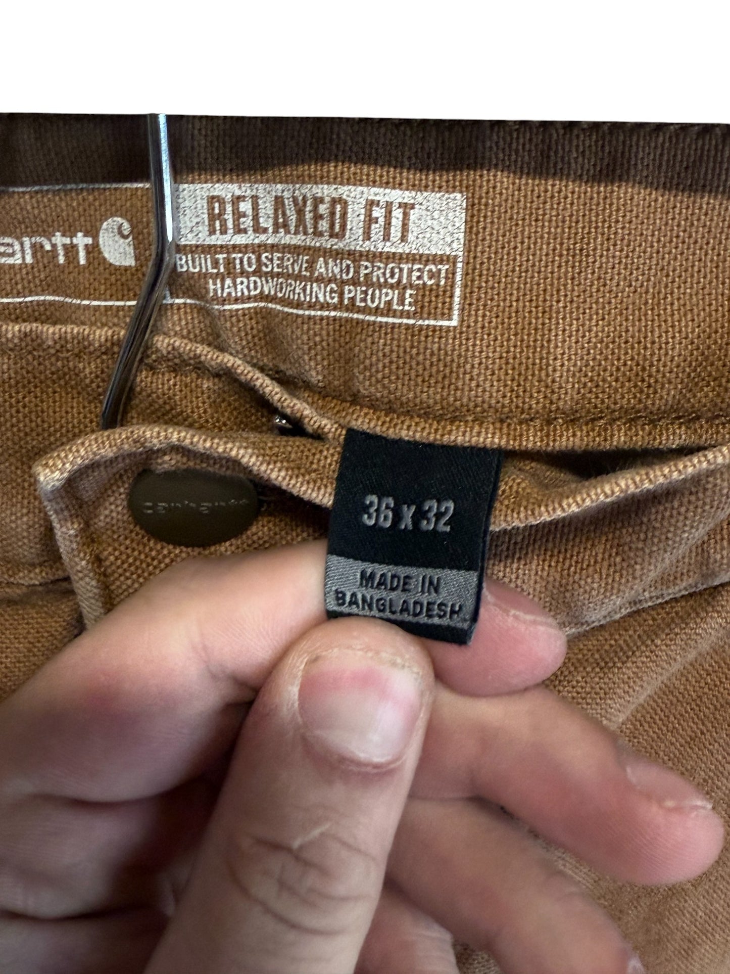 Carhartt Brown Double Knee Carpenter Pants Size 34x31