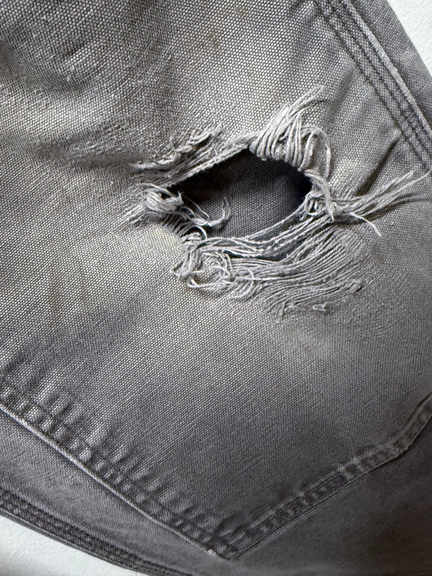 Carhartt Grey Double Knee Carpenter Pants Size 35x32