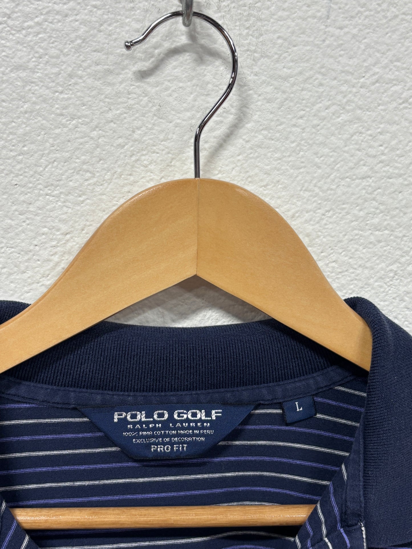 Polo Golf Ralph Lauren Striped Polo Shirt Size Large