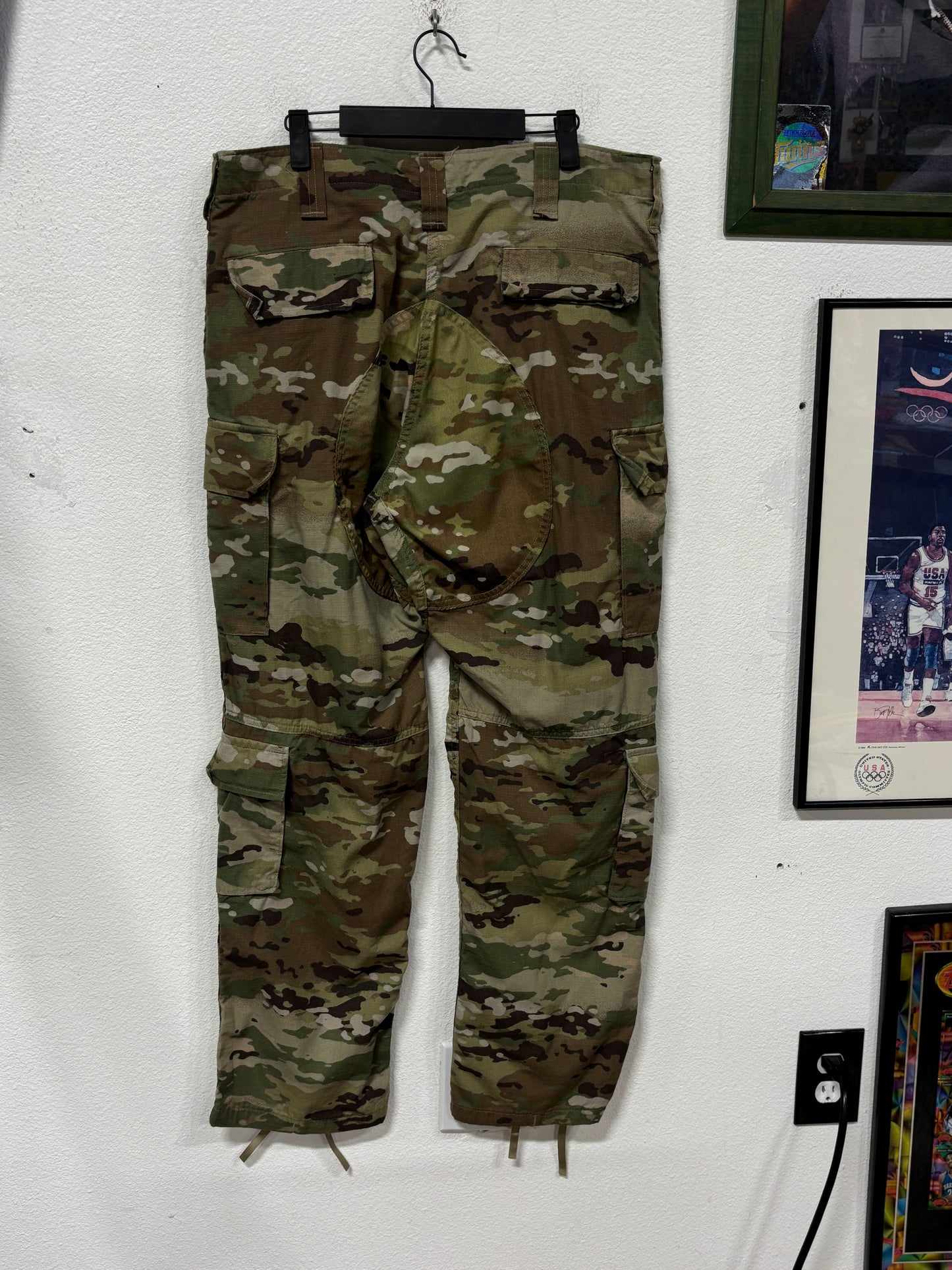 Vintage Military Surplus Camo Cargo Pants Size 37x32