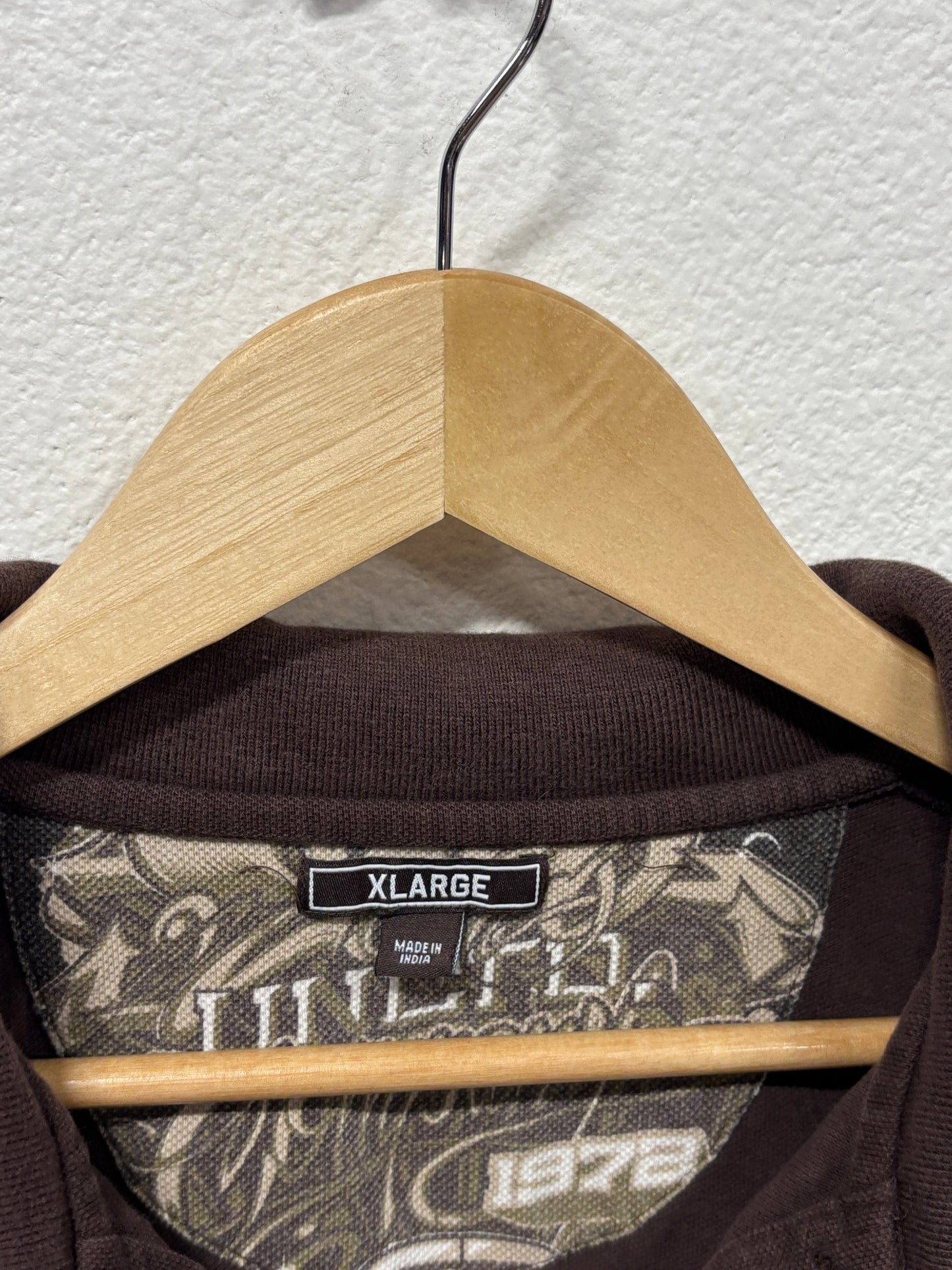 Vintage Y2K Ecko Unlimited Brown Polo Shirt Size XL