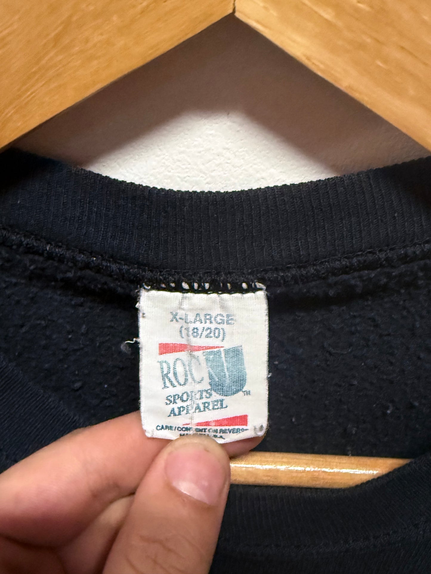 Vintage 80's Los Angeles Raiders NFL Logo Crewneck Sweater Size Small