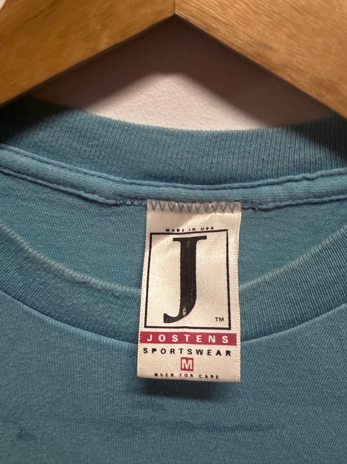 Vintage 1990 Jostens Looney Tunes Houston Oilers NFL Graphic Tee Size Medium