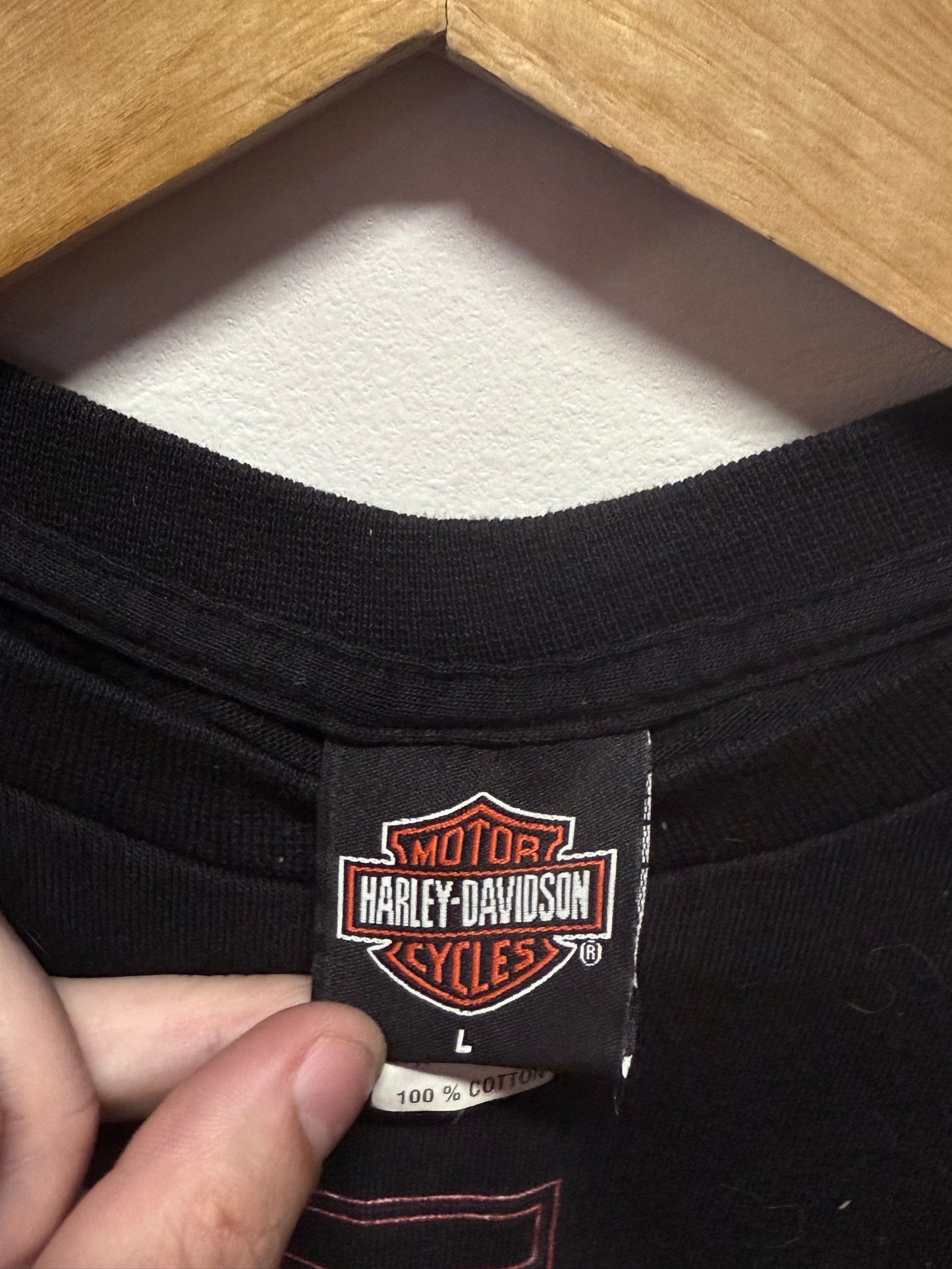 Harley Davidson Motown Detroit Michigan Biker Tee Size Large