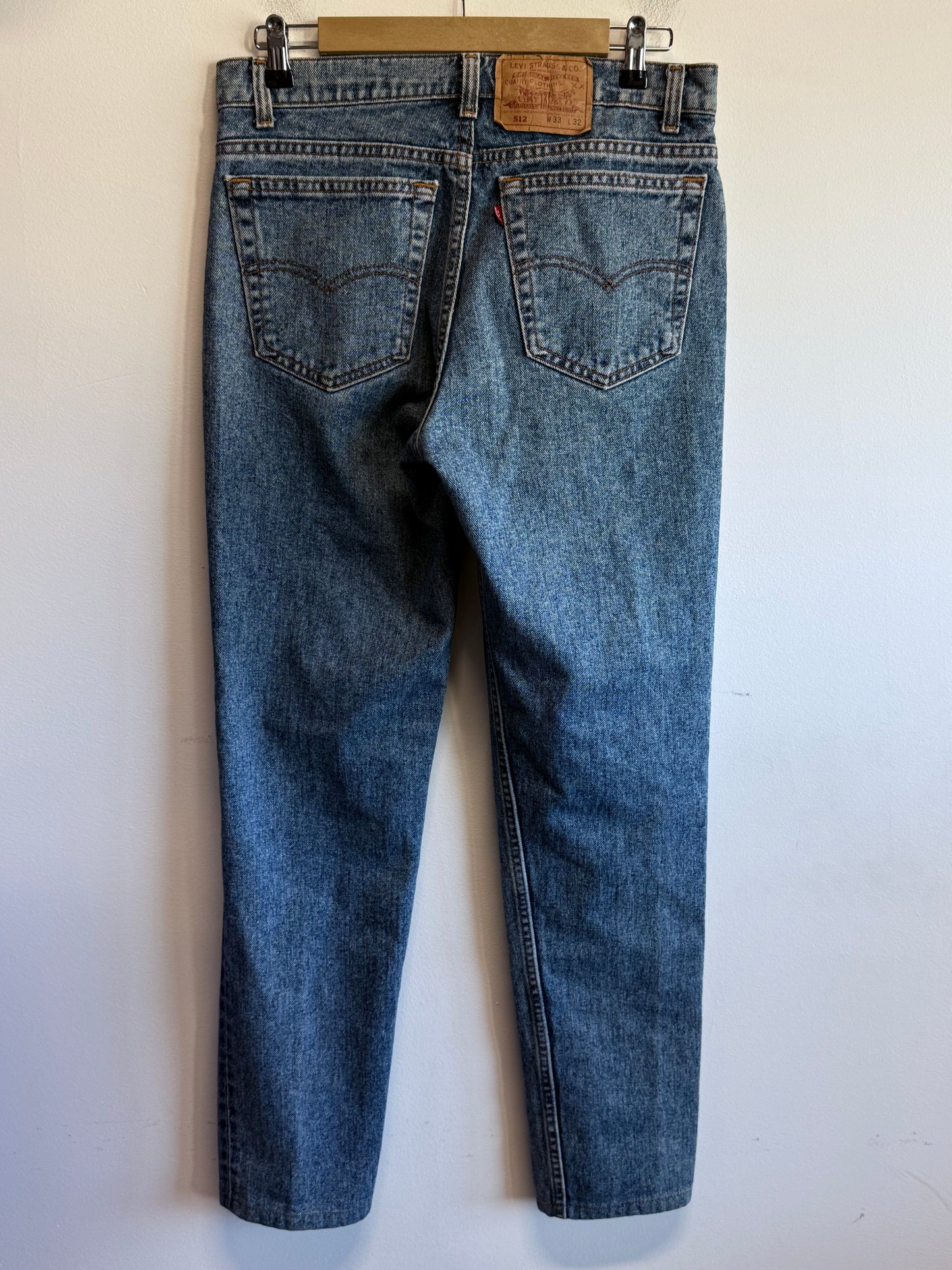Vintage 90's Levi's 512 Made in USA Denim Jeans Size 32x30