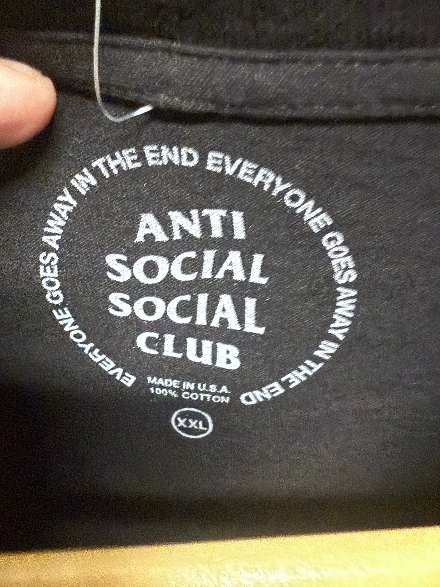 Anti Social Social Club Sadboyz Pink Rose Tee Size XXL