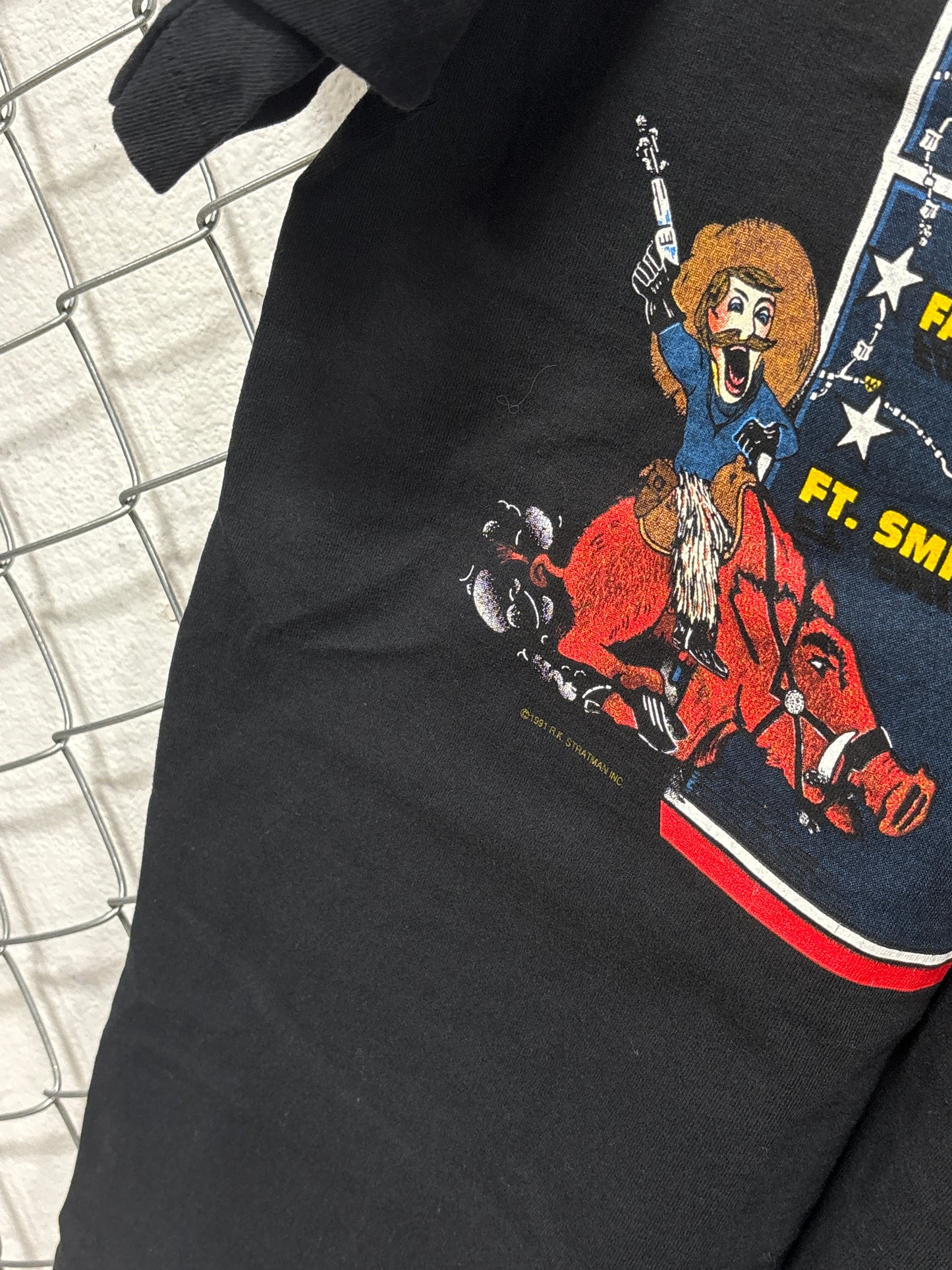 Vintage 1991 Harley Davidson Real Men Wear Black Biker Pocket Tee Size XL
