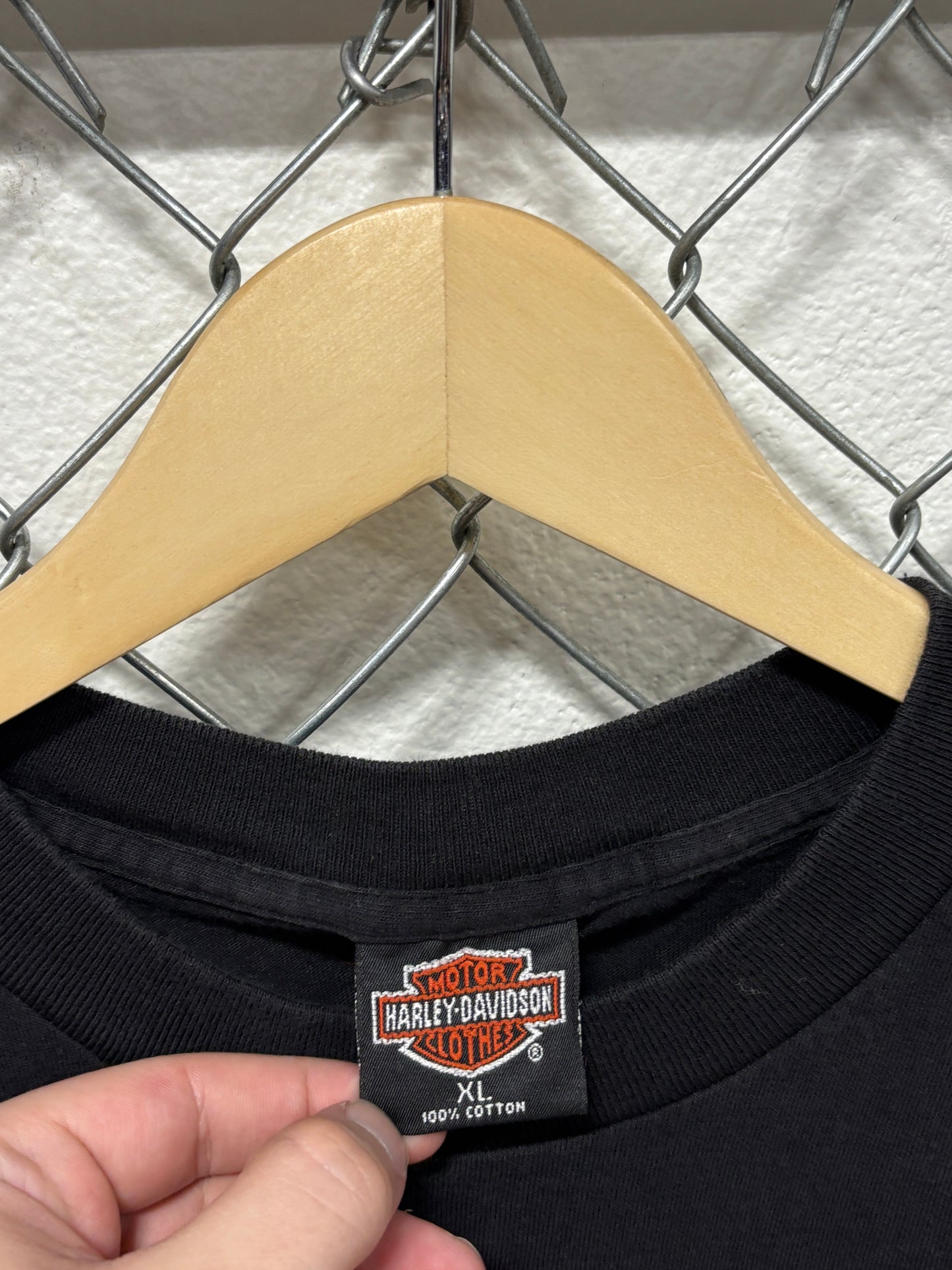 Vintage 1992 Harley Davidson Take Home the Thunder Eagle Biker Tee Size XL