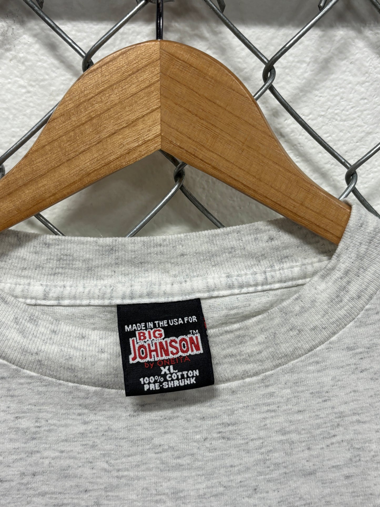 Vintage 90's Big Johnson Power Tools Funny Graphic Tee Size XL