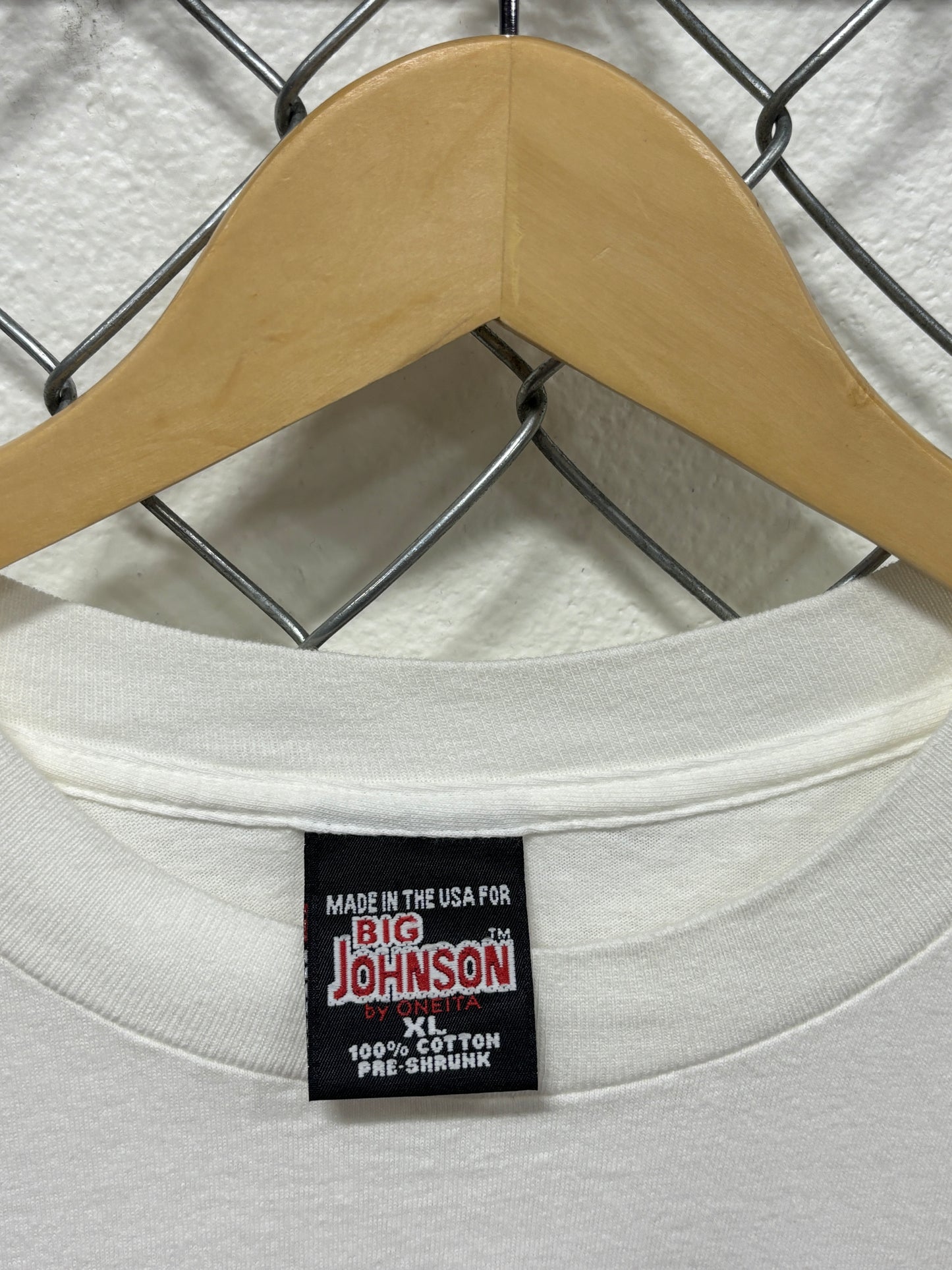Vintage 90's Big Johnson Late Model Cars Funny Graphic Tee Size XL