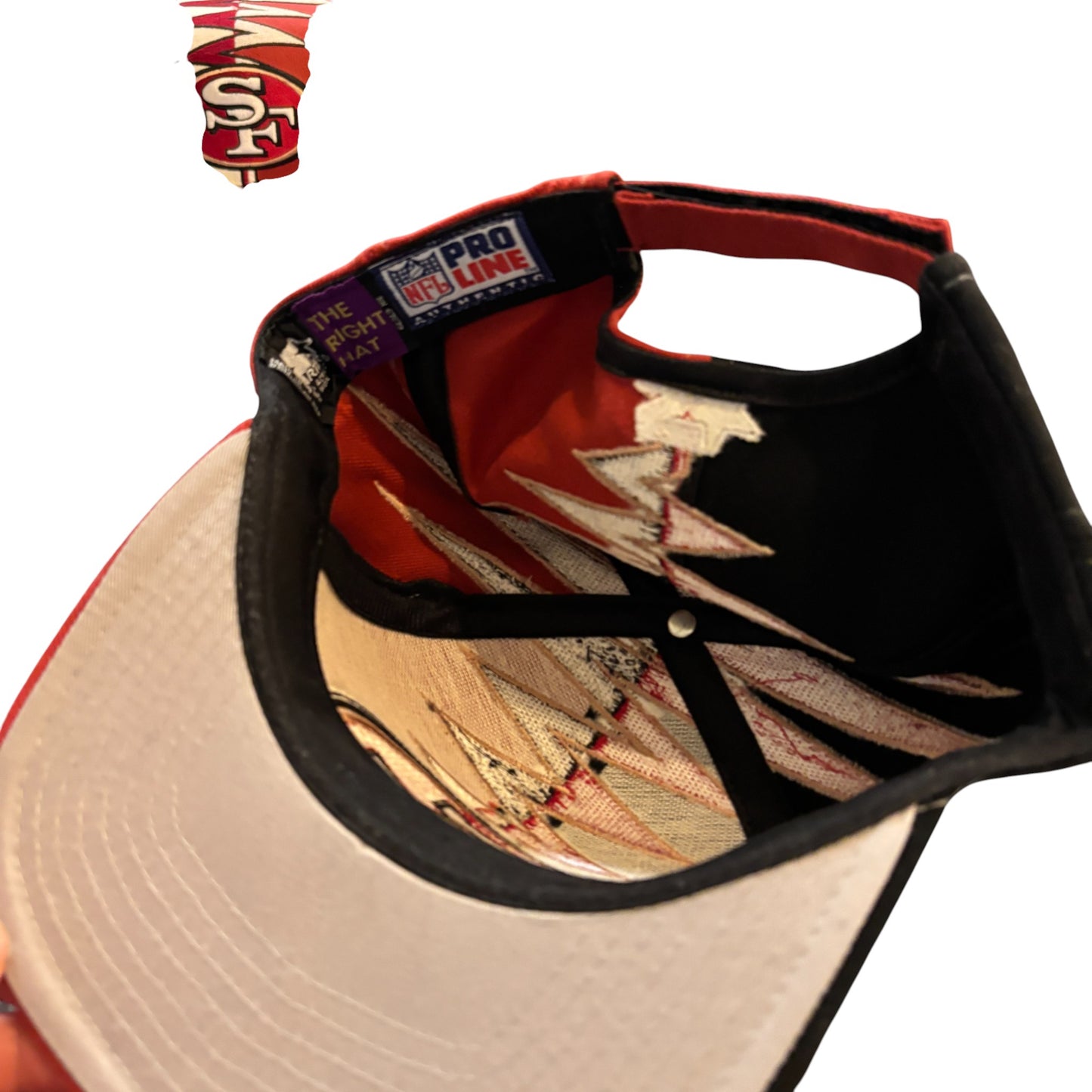 Vintage 90's Starter San Francisco 49ers Shockwave Hat