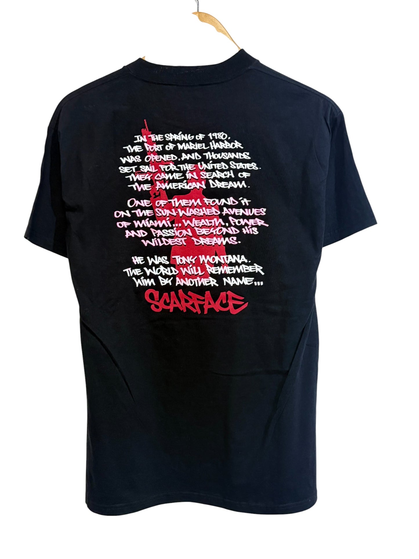 Vintage Y2K Scarface American Dream Movie Graphic Tee Size Medium