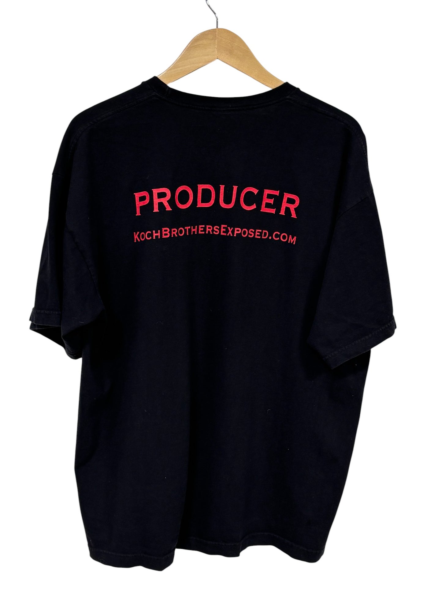 Vintage Y2K Koch Brothers Exposed Producer Documentary Promo Tee Size XL