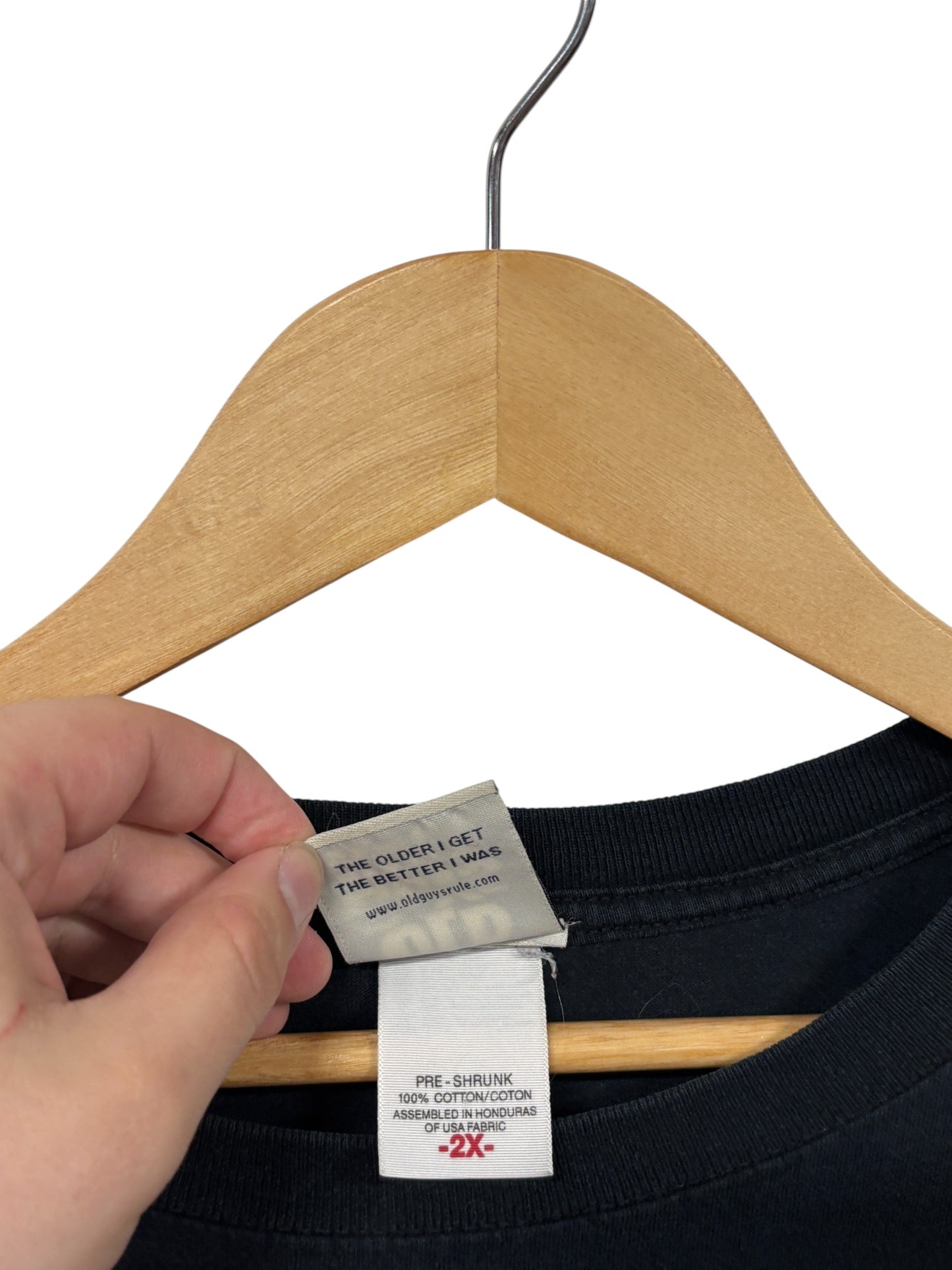 Vintage Y2K Old Guys Rule Biker Graphic Tee Size XXL