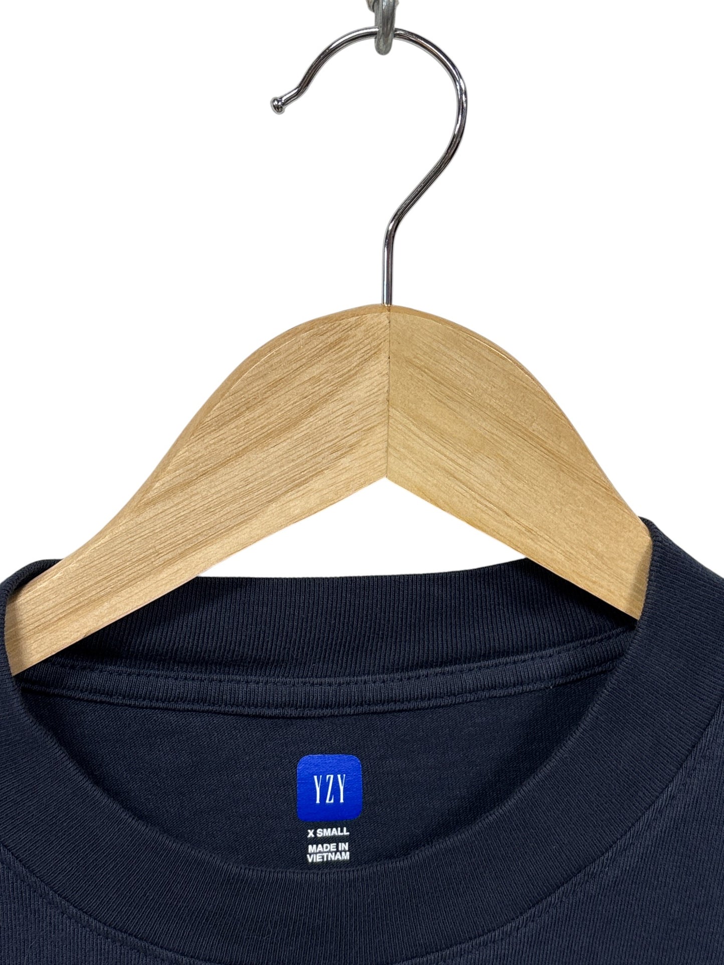 Yeezy YZY Gap Navy Blue Blank Tee Size XS