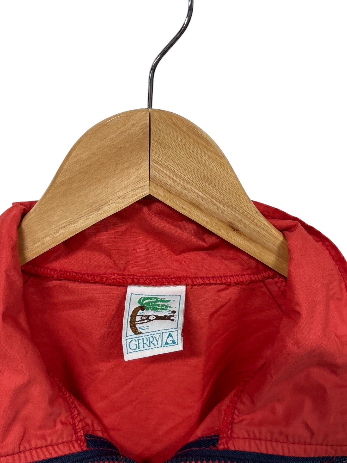 Vintage 90's Gerry Half Zip Red Windbreaker Jacket Size Small